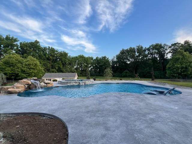 Stamped Pool Deck in Whitehall, PA by Architectural Concrete Design