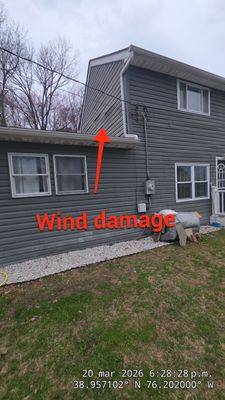 Siding damage inspection