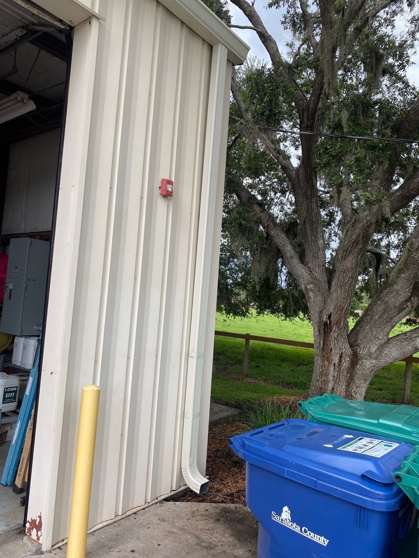 Sarasota Fire House - New Downspouts by Gutter Professors
