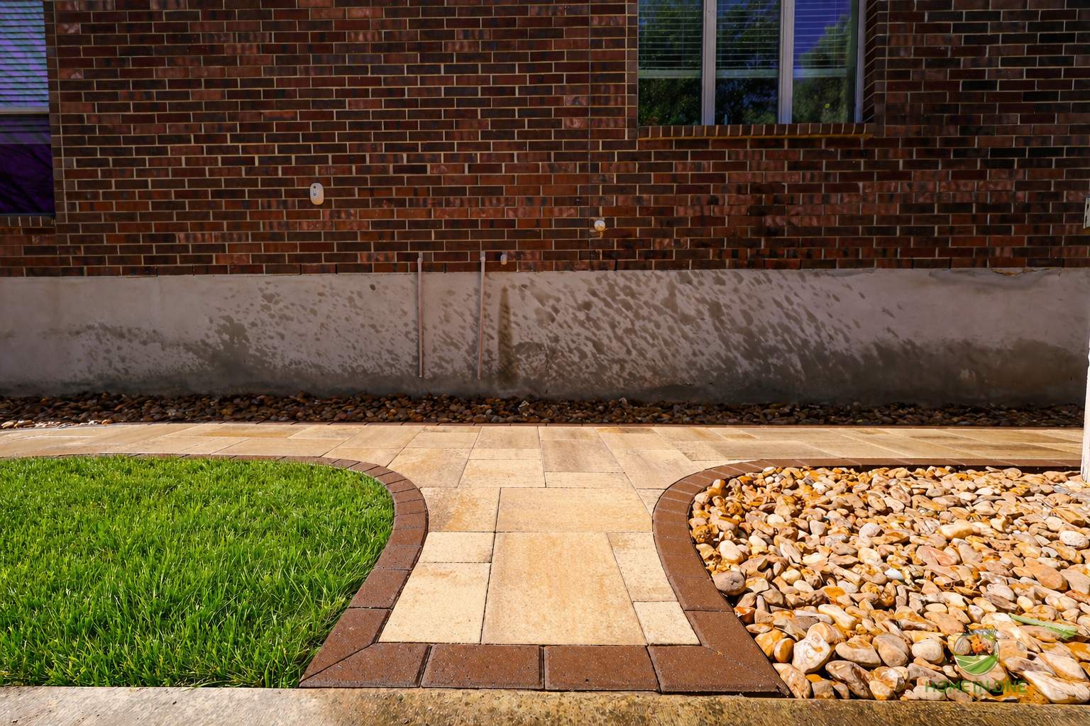Belgard Paver Walkway, Rock Beds & Wax Myrtles | Far West Side, San Antonio TX by Hole In One Lawns, LLC