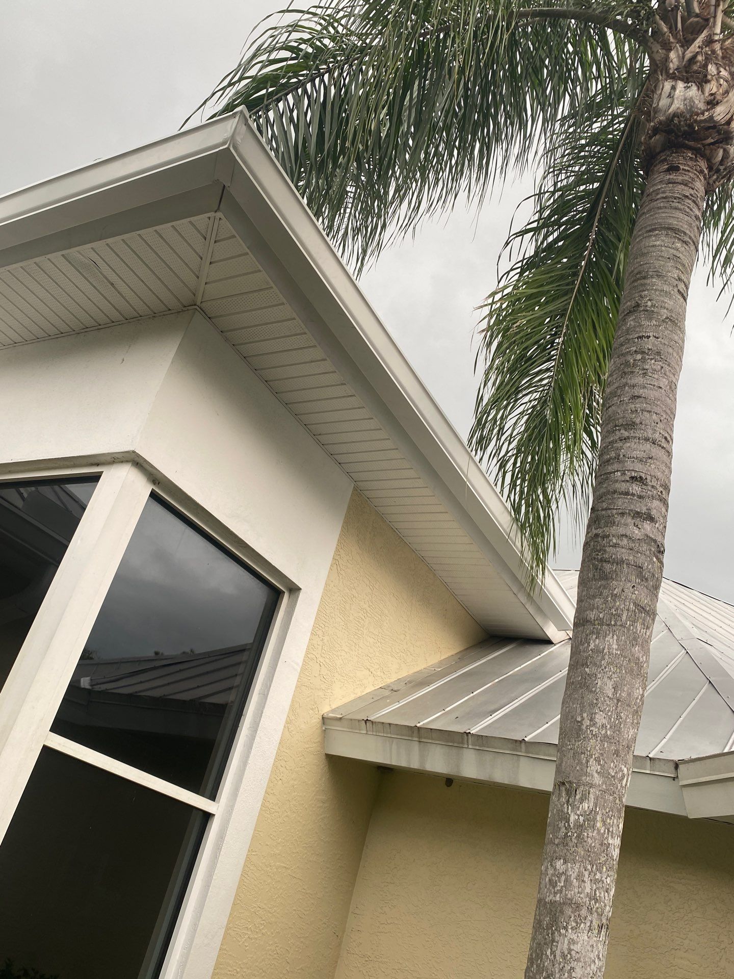 White K-Style Gutters in Fort Myers FL by Gutter Professors