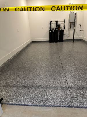 Garage Floor Coating using Wombat