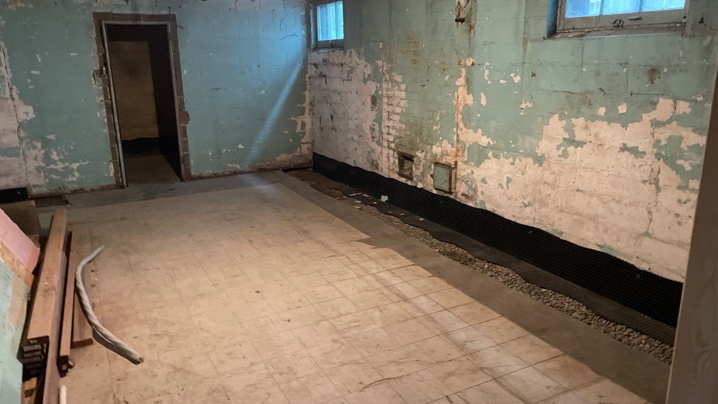 Interior Drain Tile for a South Minneapolis Basement by Waterproofing Northeast