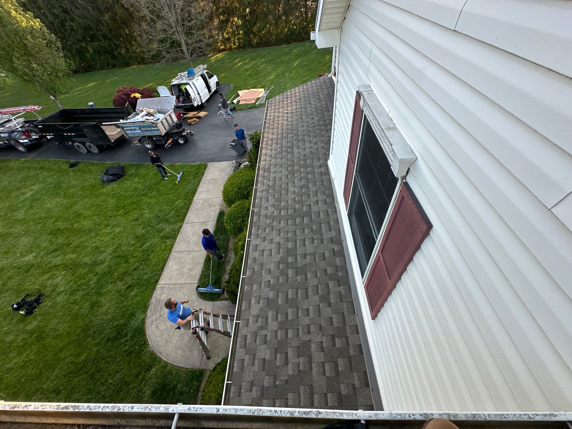 Residential Roofing Installation using Duration Series Shingles - Driftwood by RoofX 