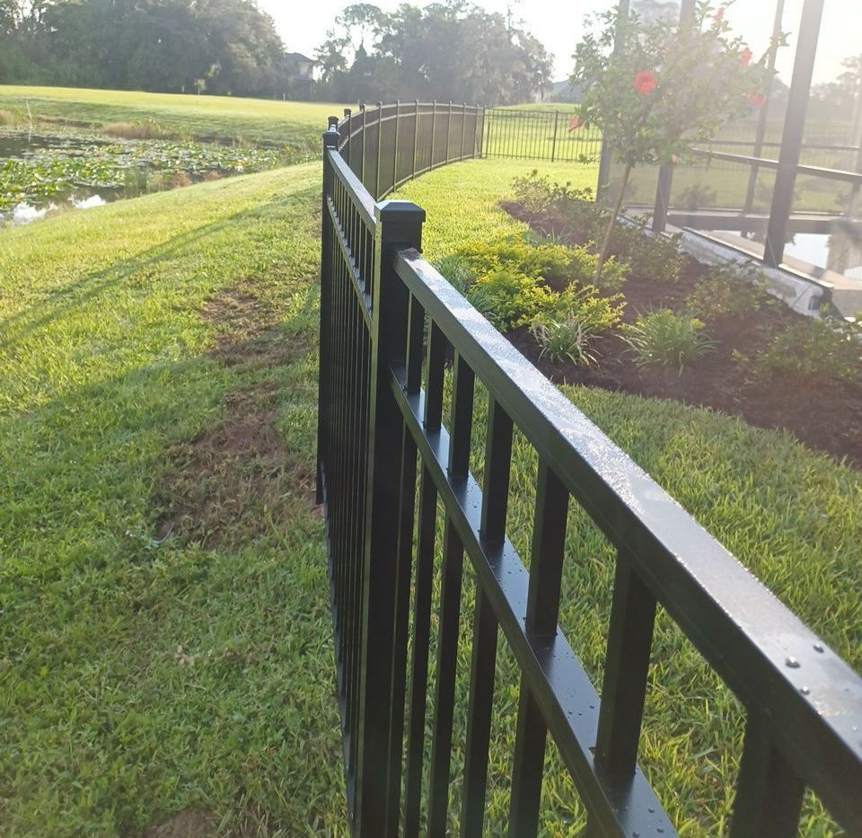 Aluminum Fence Installation using 3 Rail Aluminum Fence by Asap fence and gates, LLC