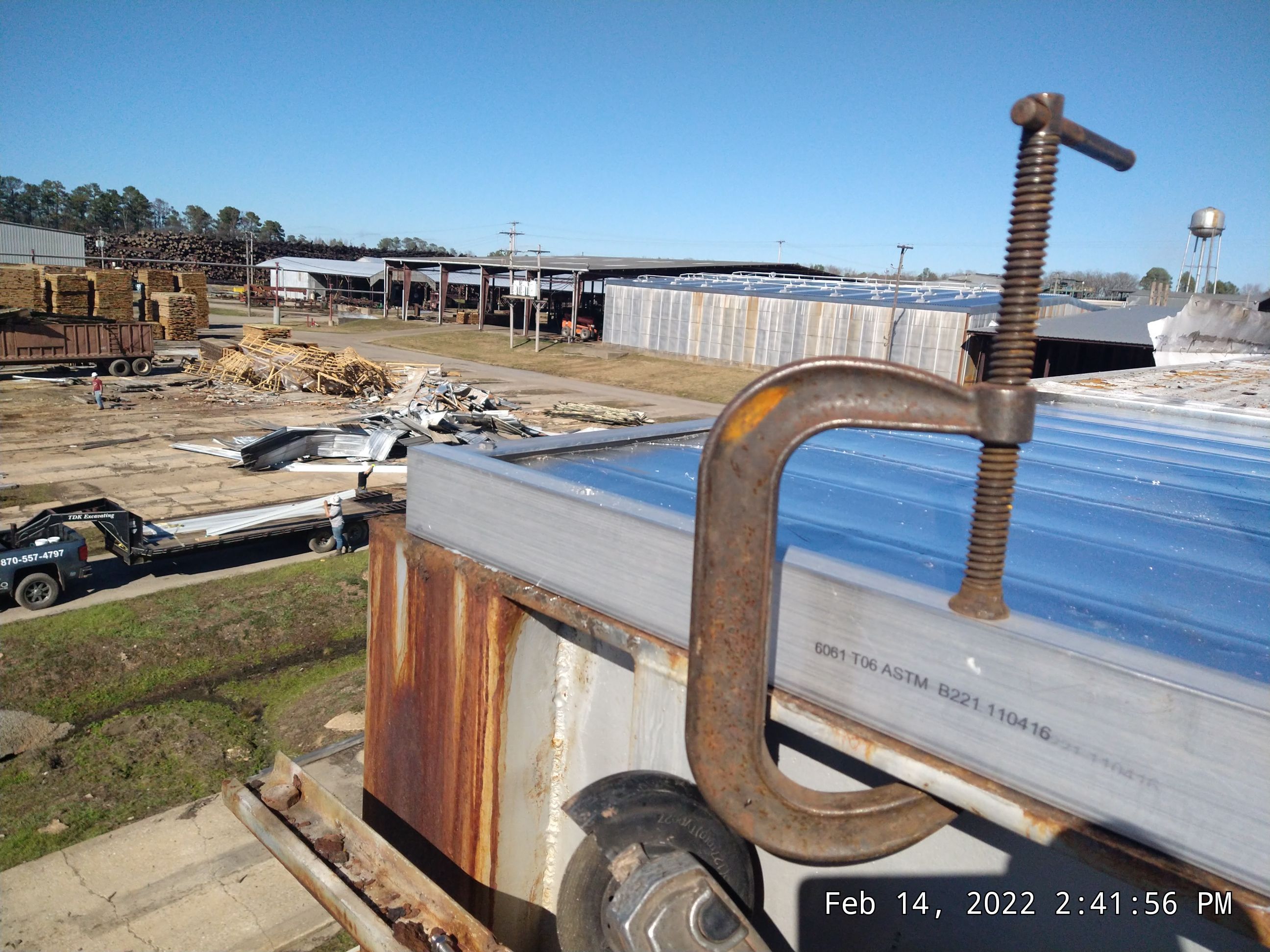Commercial Roofing Installation using Aluminum Roofing panels by Hostetler Roofing