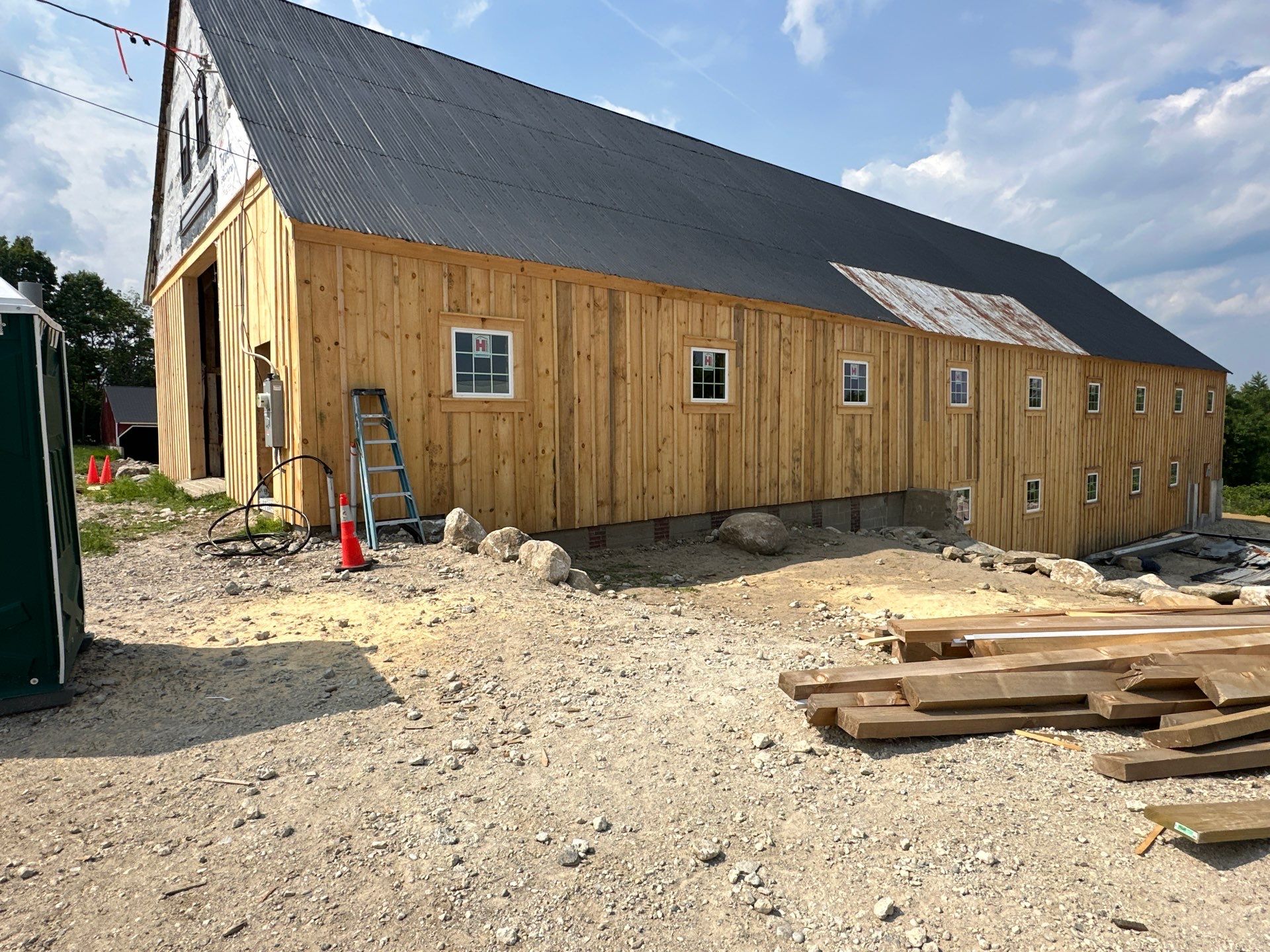 Barn Renovation in Sanford, Maine by B's Roofing & Construction LLC