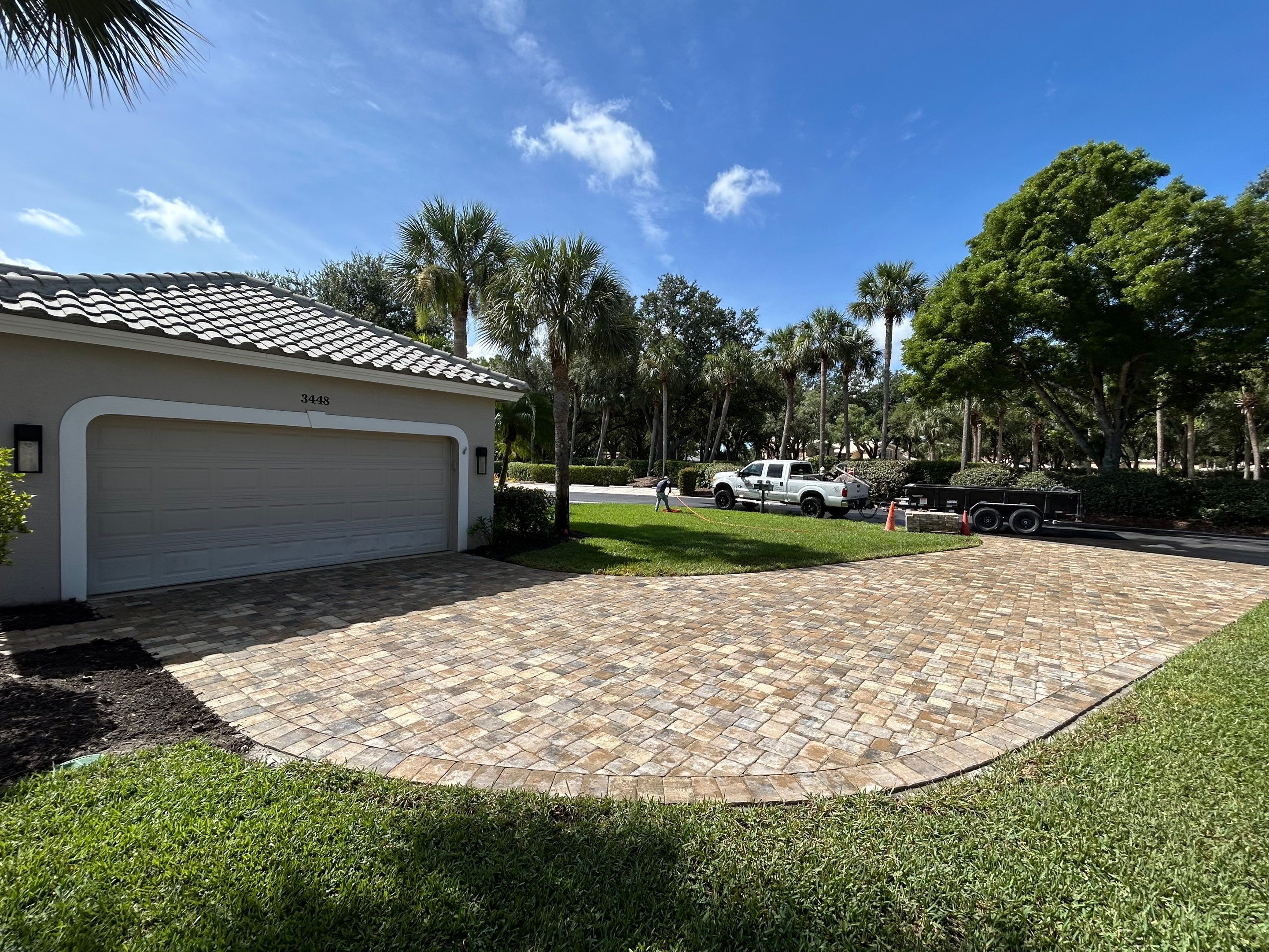 Concrete Driveway Replacement/Lake Crest Pelican landing by Old Town Pavers Llc