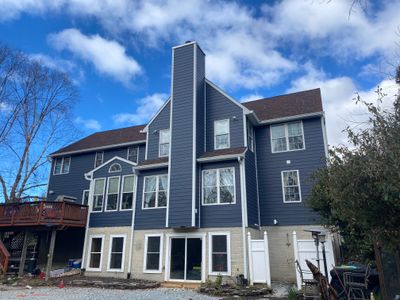 James Hardie Plank Siding + Seamless Gutters