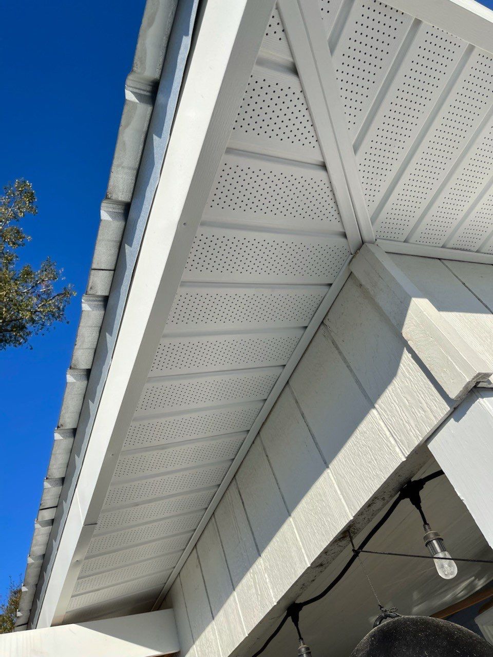 Gutter Installation using K-Style Seamless Gutters and Soffit and Fascia Replacement by Gutter Professors