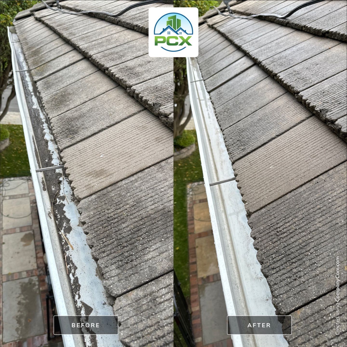 Gutter flush and window cleaning by Property Cleaning Experts, LLC