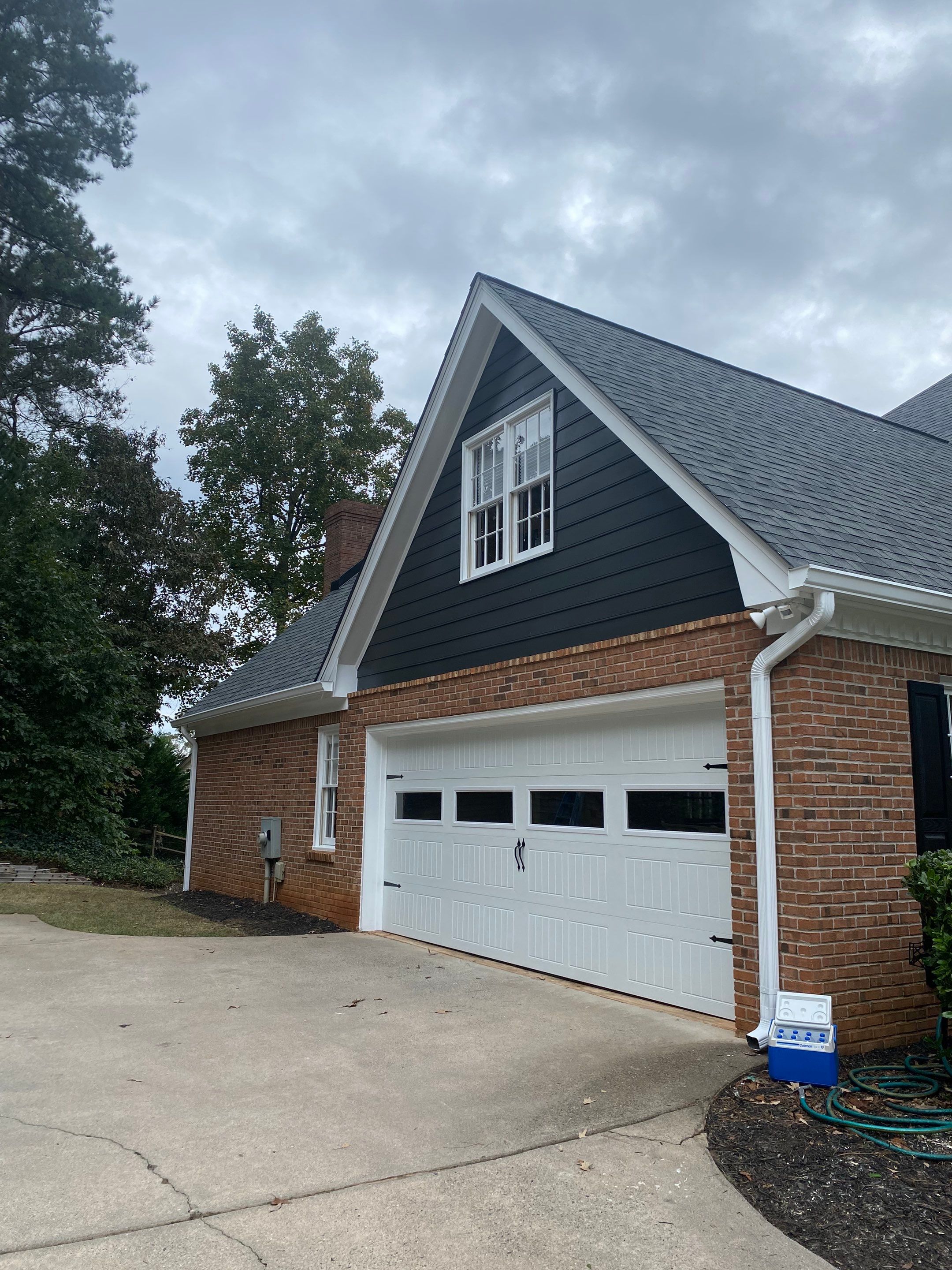 Custom Portico Construction and Siding Replacement in Alpharetta by Swift Home Renovations