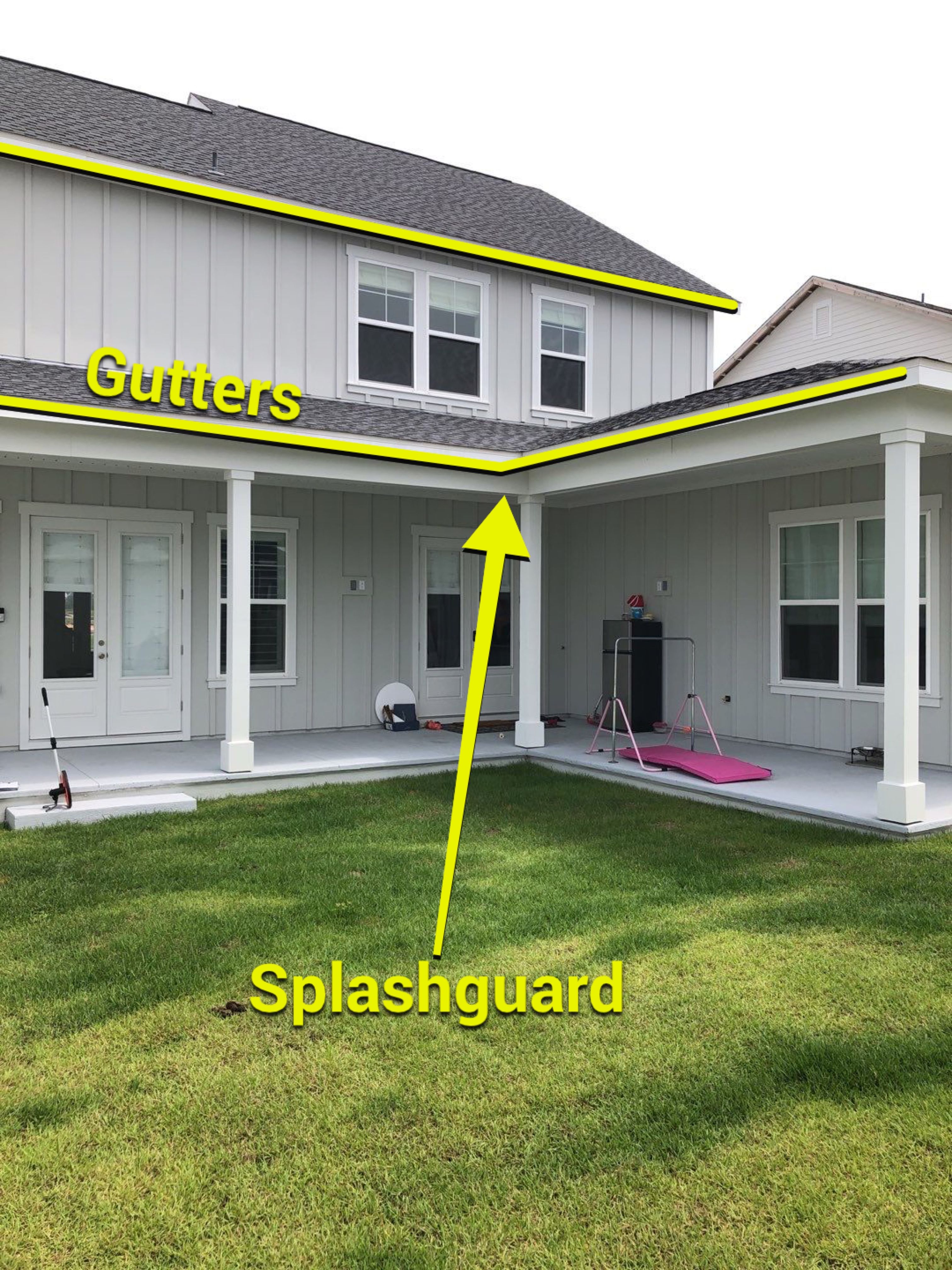 Seamless Gutter Installation using White K-Style Gutters by Gutter Professors