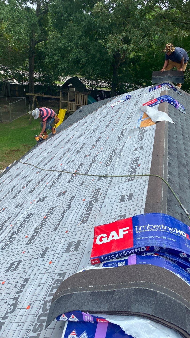 Residential Roofing Installation using Roof Replacement by American Roofing & Construction LLC