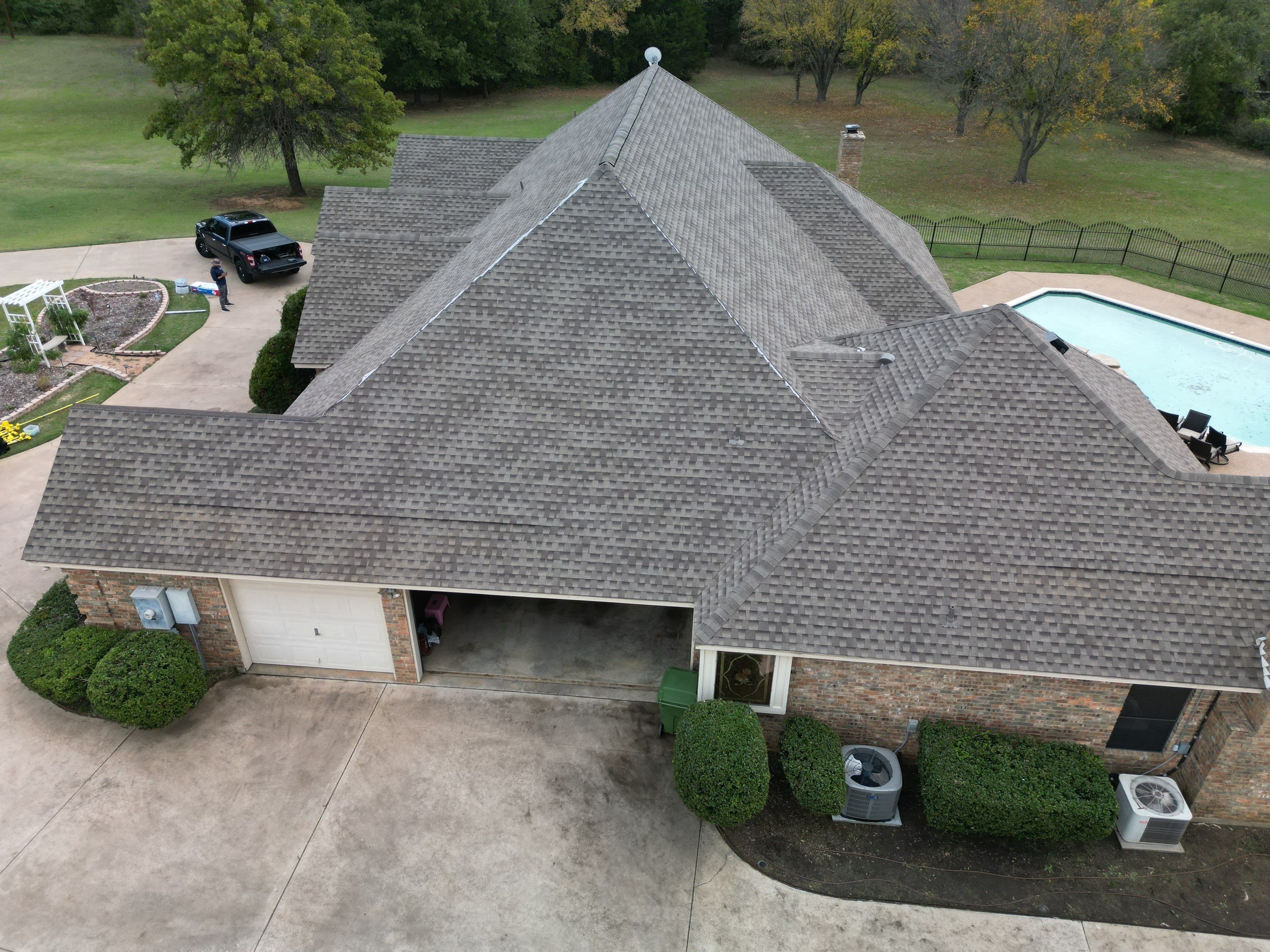 Rendon Forth Worth Texas Large Estate - Roofing Installation using GAF Timberline Armorsheild 2 Class 4 Impact Resistant Shingle System by First United Roofing & Construction