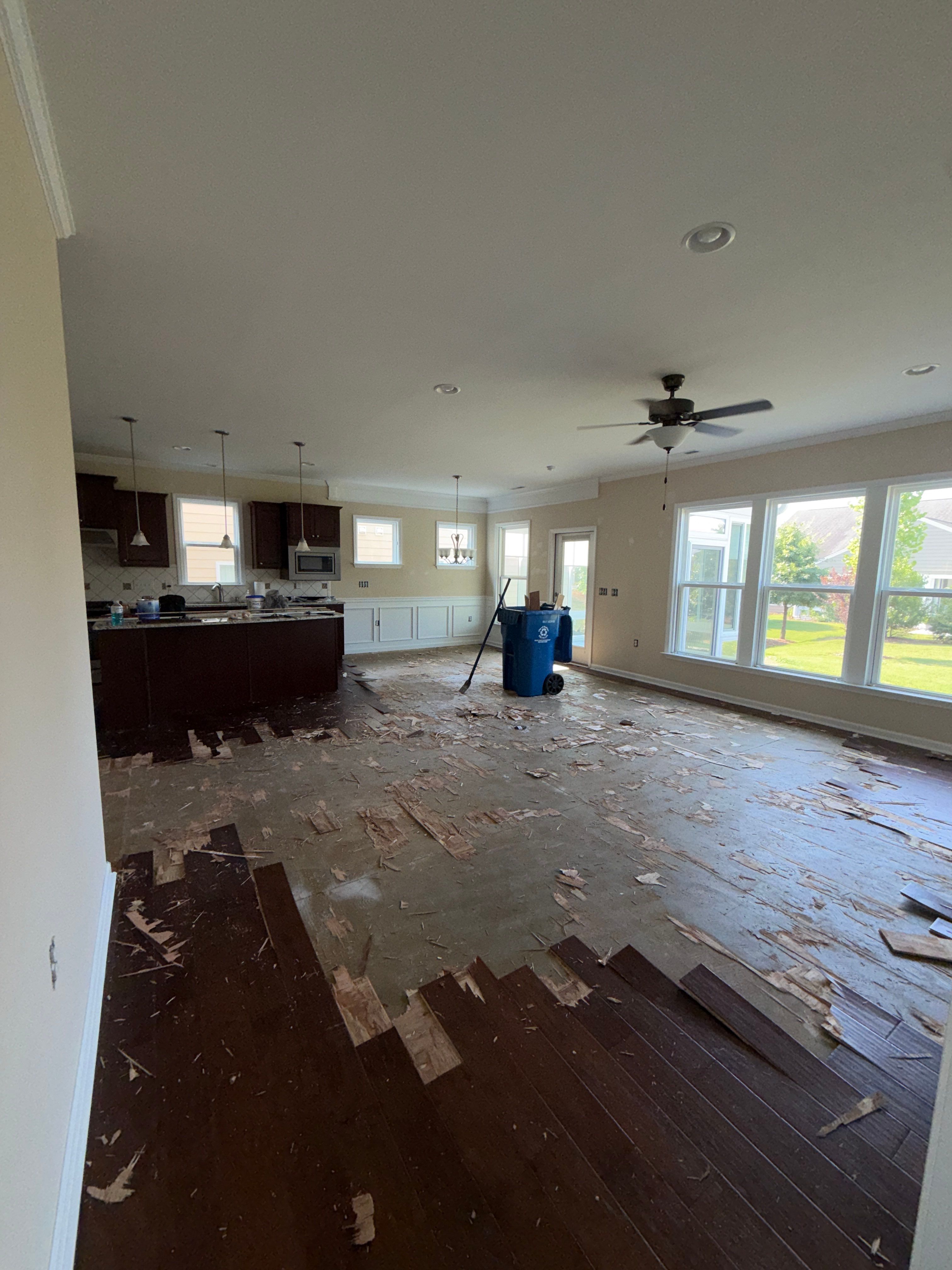 Luxury Vinyl Plank Flooring Installation and Interior Refresh in Durham by Billy Weatherspoon Contractor