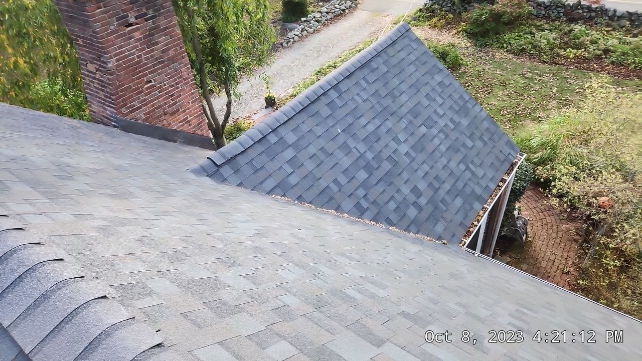 Residential Roofing Installation using Owens Corning TruDefinition Williamsburg gray by A Plus Exterior