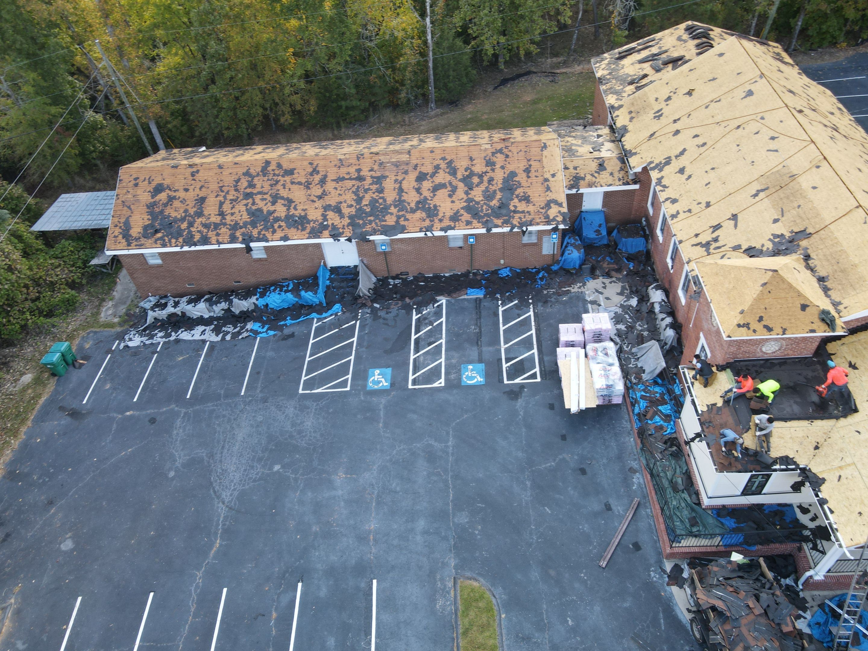 Church Roof Replacement using Owens Corning by Inspector Roofing and Restoration