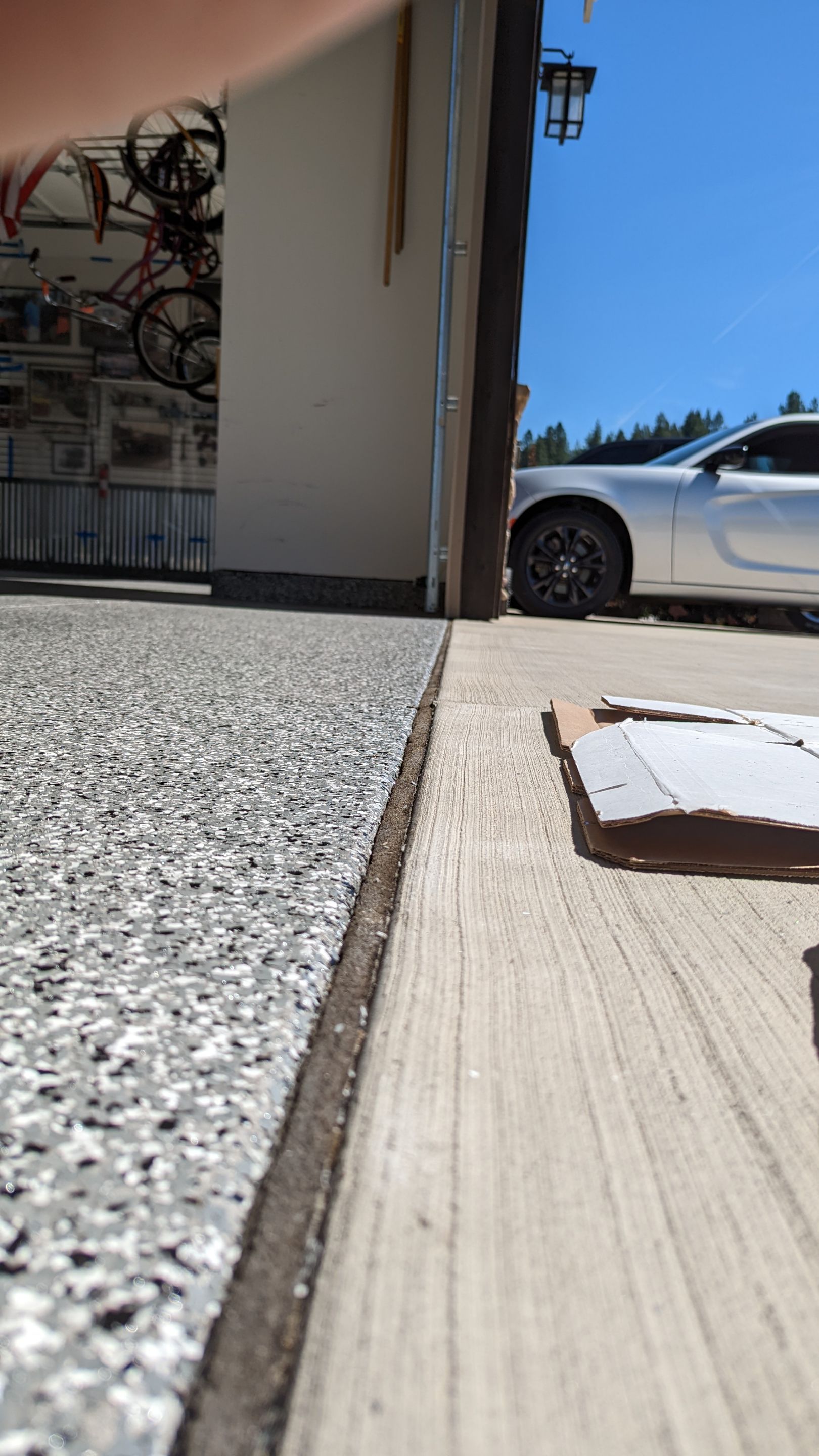 Garage Transformation using Smoke Colorway by Croc Coatings, LLC