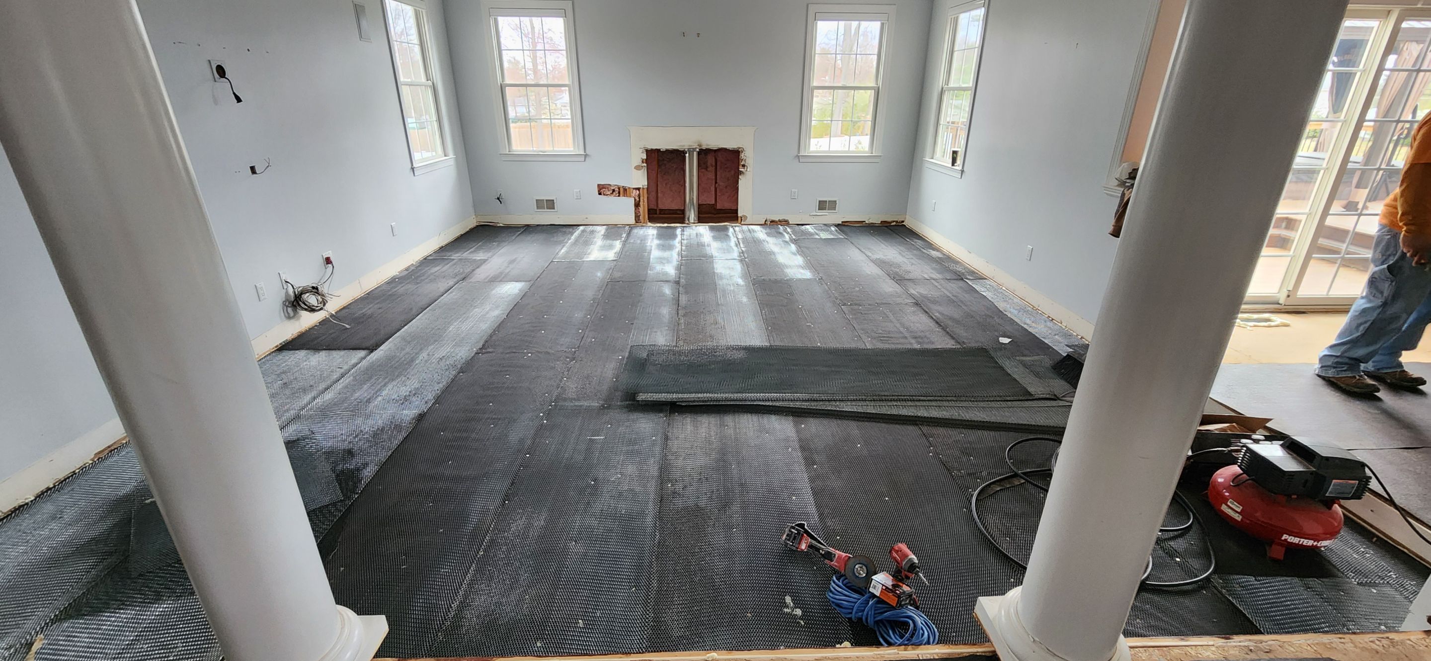 Large Format Tile Installation by Footprints Floors Morristown