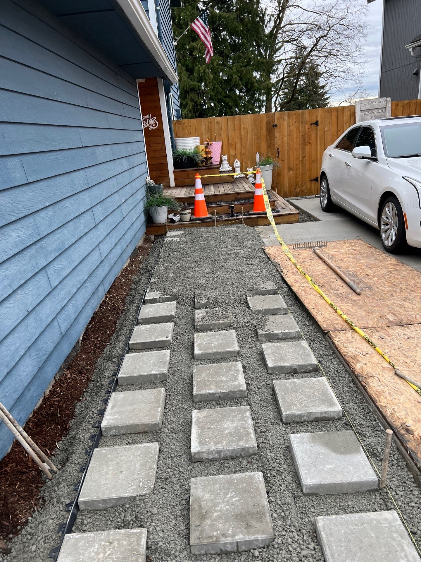 Concrete Driveway & Landscaping Project | Everett by Jireh Asphalt & Concrete Inc 