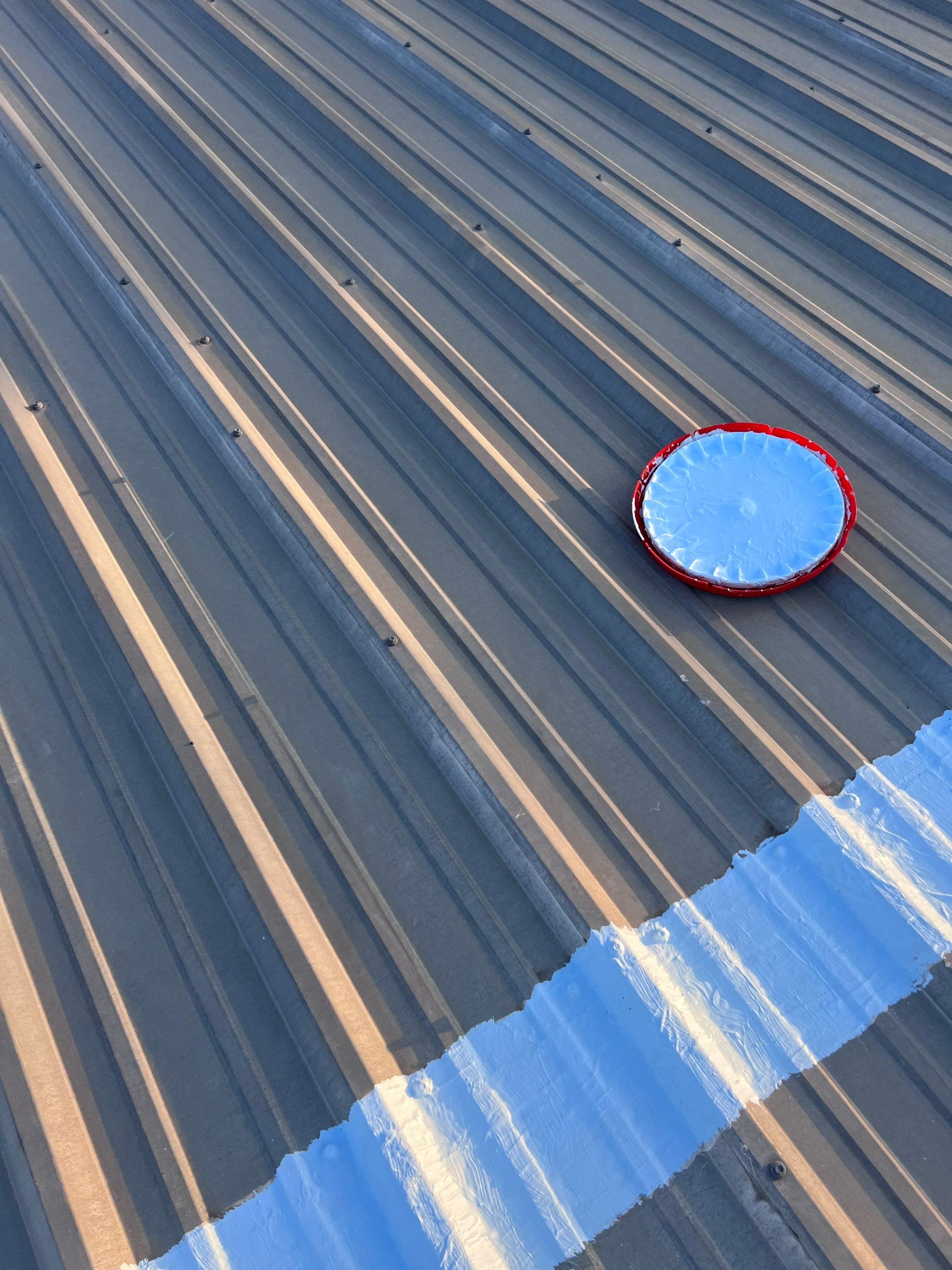 Hail Damage using Metal by Roof Repair Company
