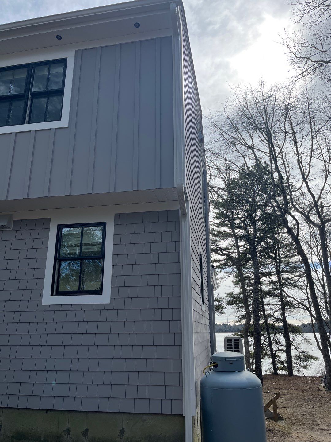 Gutter Installation using 5" K-Style Aluminum Gutter in Plymouth, MA by Gutter Pro Enterprises