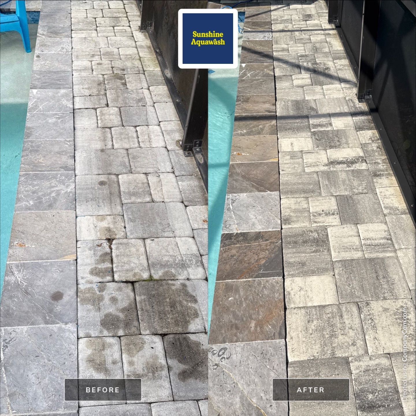 Paver Pool Deck & Screen Enclosure Cleaning – North River Ranch, Parrish, FL by Sunshine AquaWash