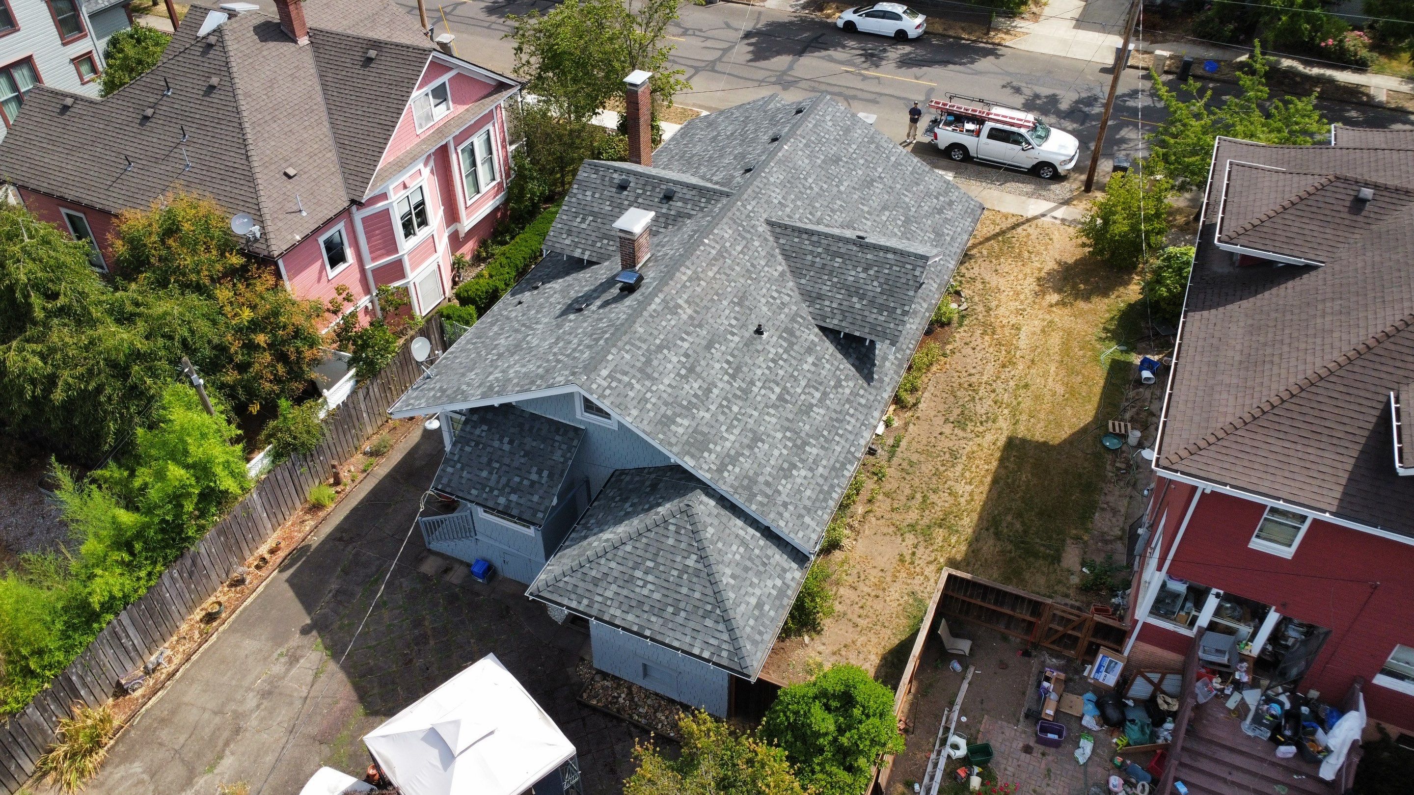 Residential Roofing Installation using IKO Dynasty (Color: Summit Grey) by Orezona Building & Roofing Company, Inc.