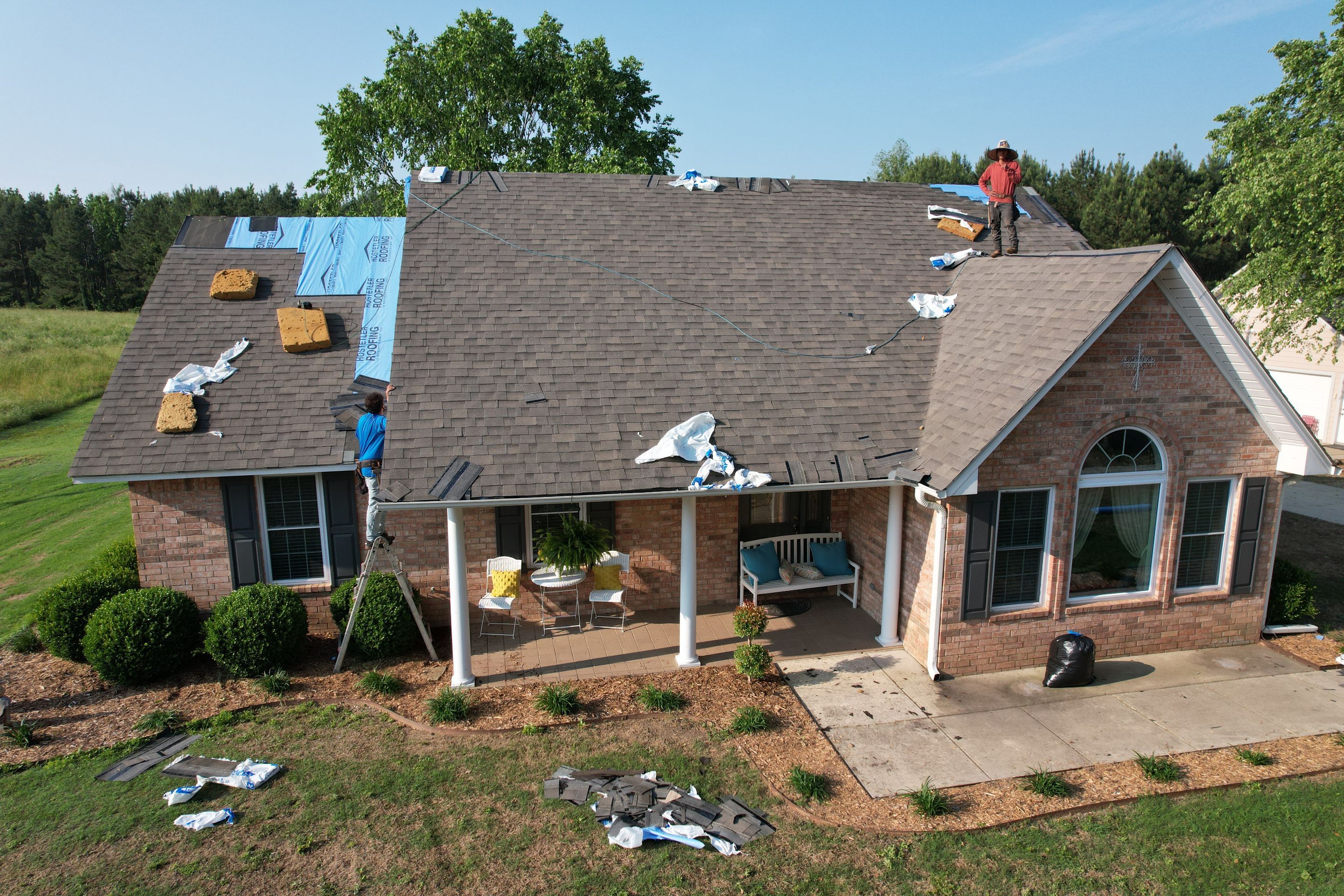 Residential Shingle Reroof using Malarkey Vista by Hostetler Roofing