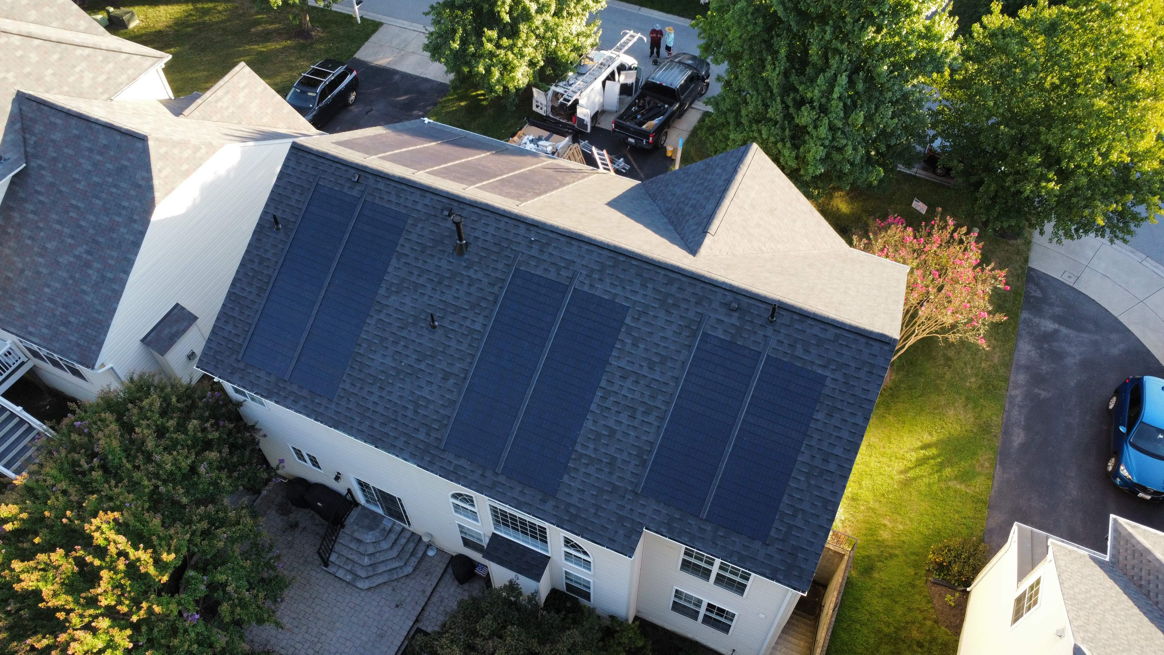 GAF Timberline Solar Roof Ellicott City, MD by American Home Contractors
