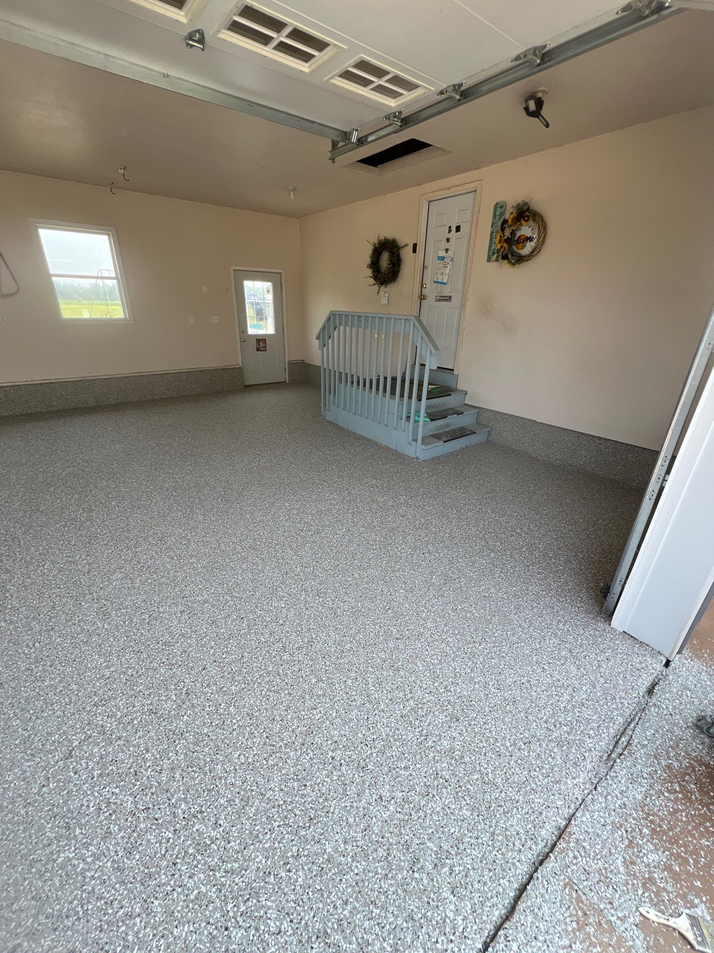 Garage using Smoke by Freedom Concrete Coatings. 