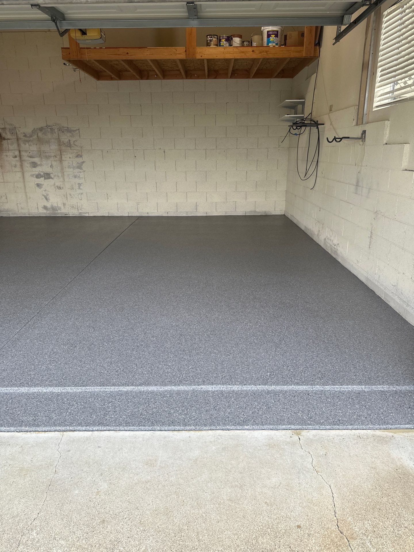 Polyurea Garage Floor Coating with Dolerite Chips in Morro Bay by MGP Coatings