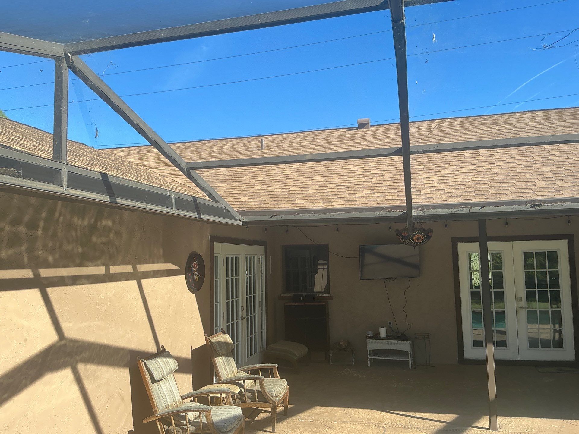 Brown Seamless Gutters for Beach Cottages in Sarasota FL by Gutter Professors