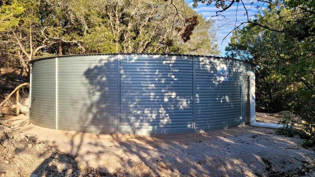 Out of site, out of mind!  40K gallons by Hill Country Rain Water