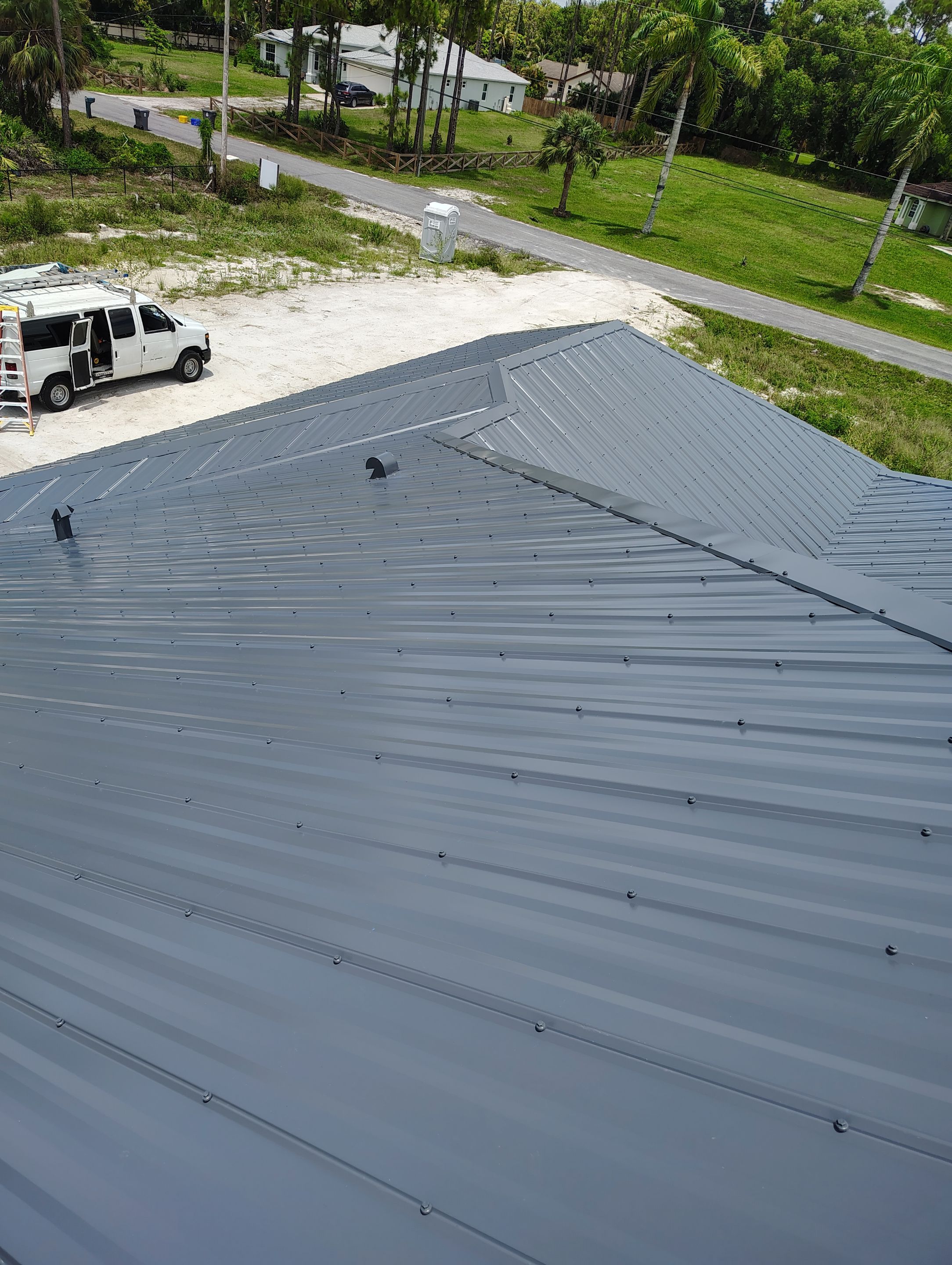 24ga 5V Crimp Charcoal Gray  by Total Roofing System The Metal Roof Experts