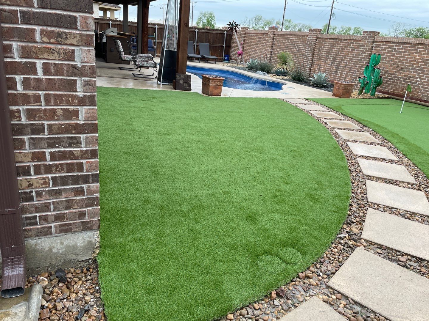 Synthetic Turf Installation using Pet Turf by Turf Concepts