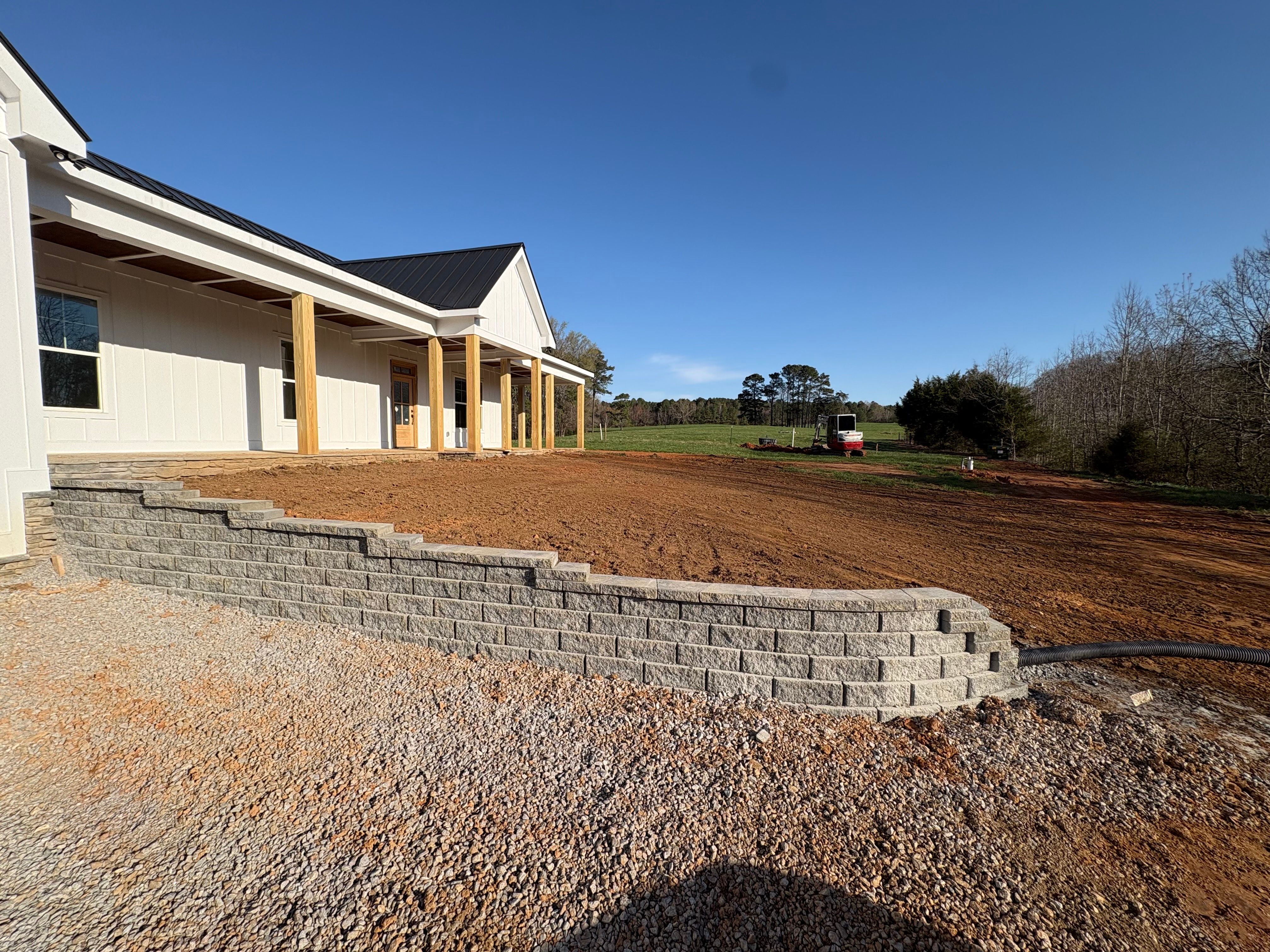Woodland Church Retaining Wall by Paragon Contracting