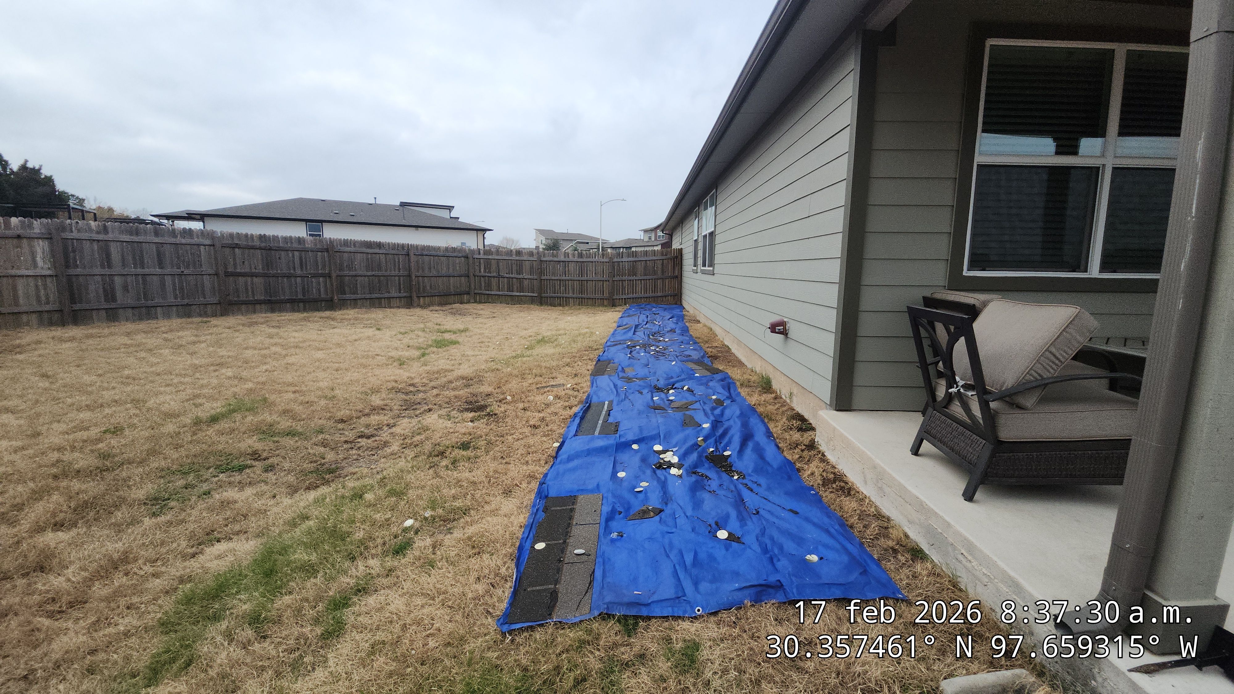 Full Asphalt Shingle Roof Replacement and Fence Restoration in Austin by Caliber Restoration LLC