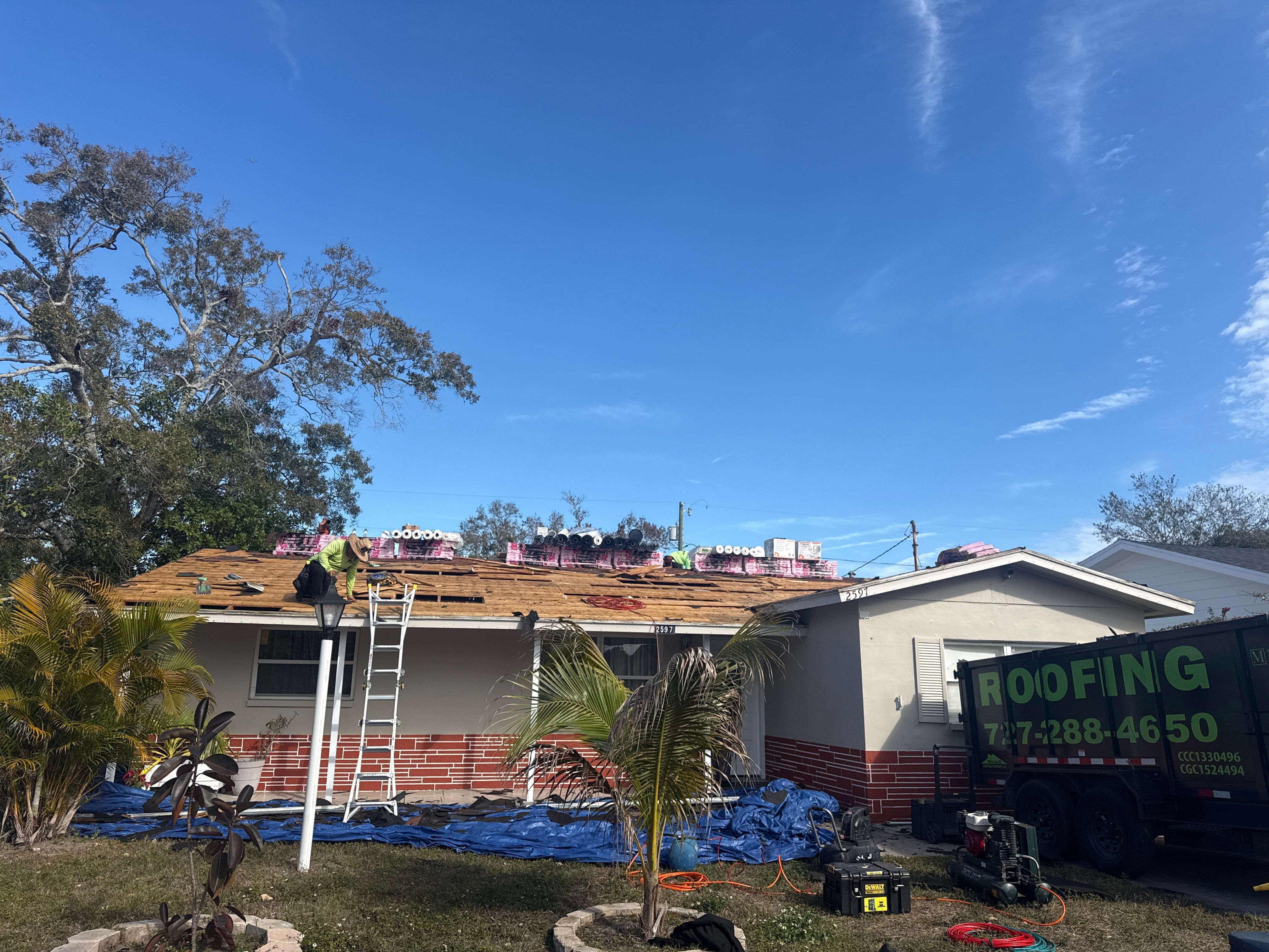 Project in St. Petersburg 33713 by Mitchell Roofing Company LLC