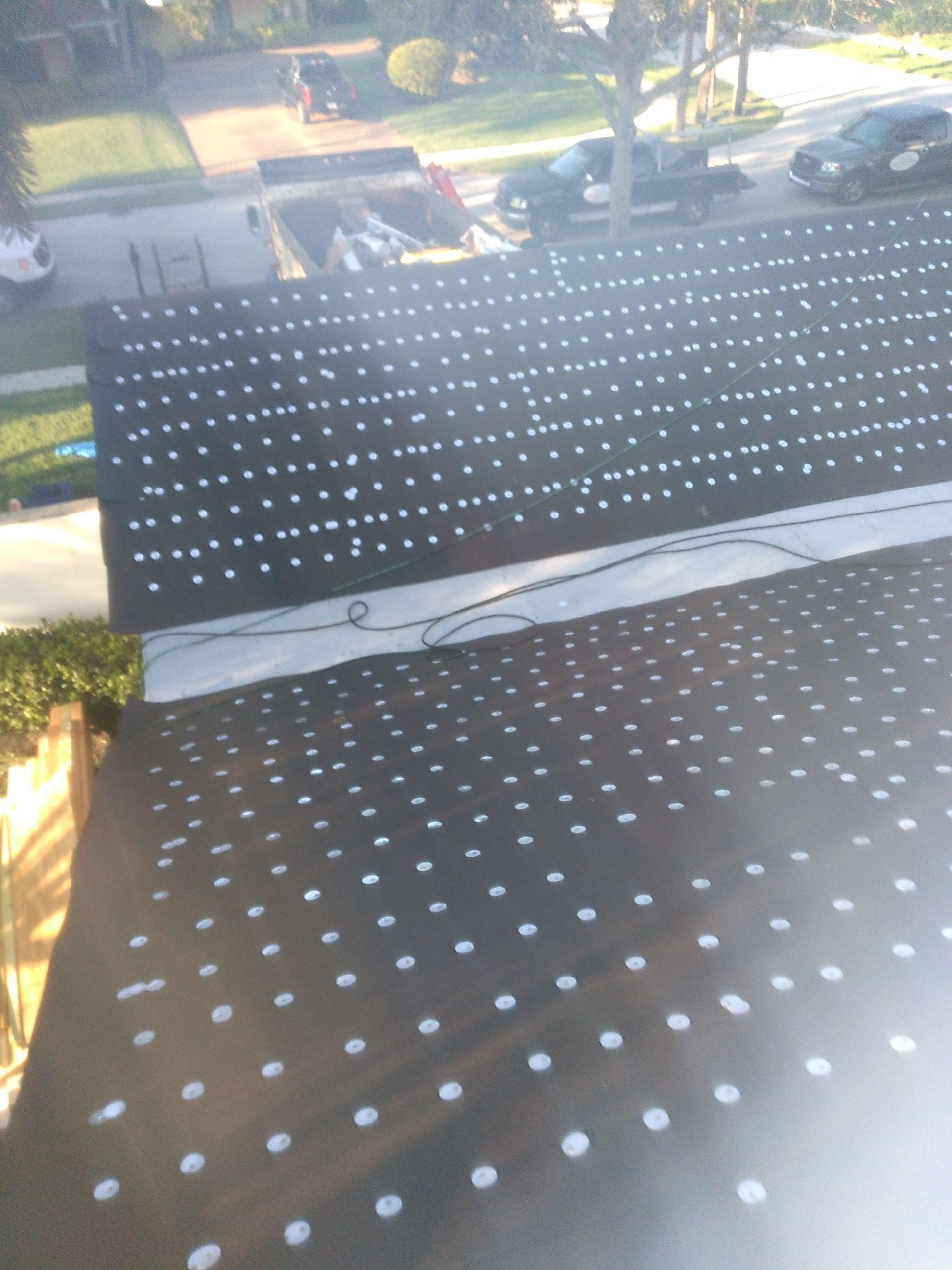 Residential Roofing Installation using 1" Nail strip metal roof by BLUES BROTHERS ROOFING