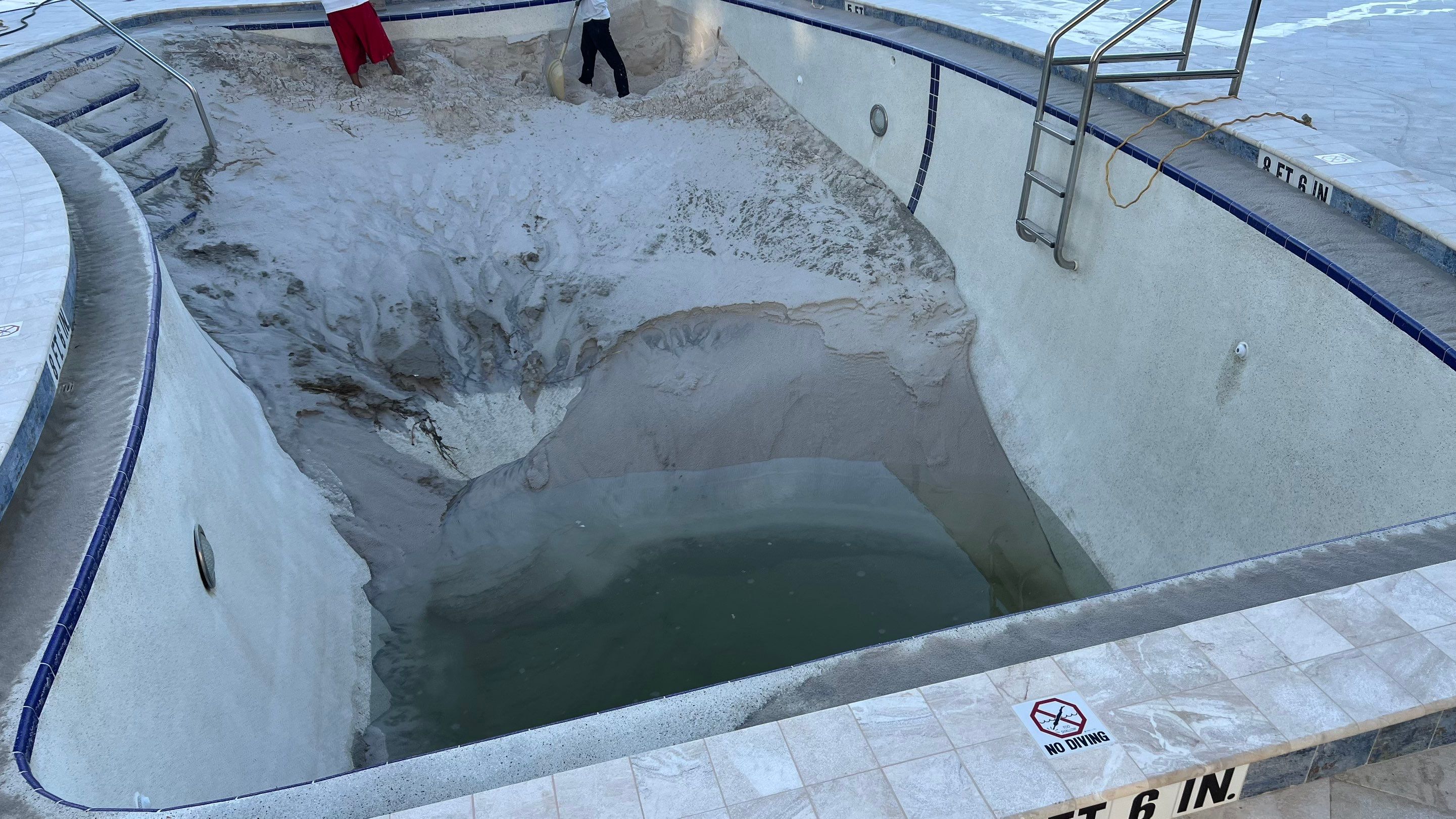 Naples Condo Pool Cleanout by APS Power & Water