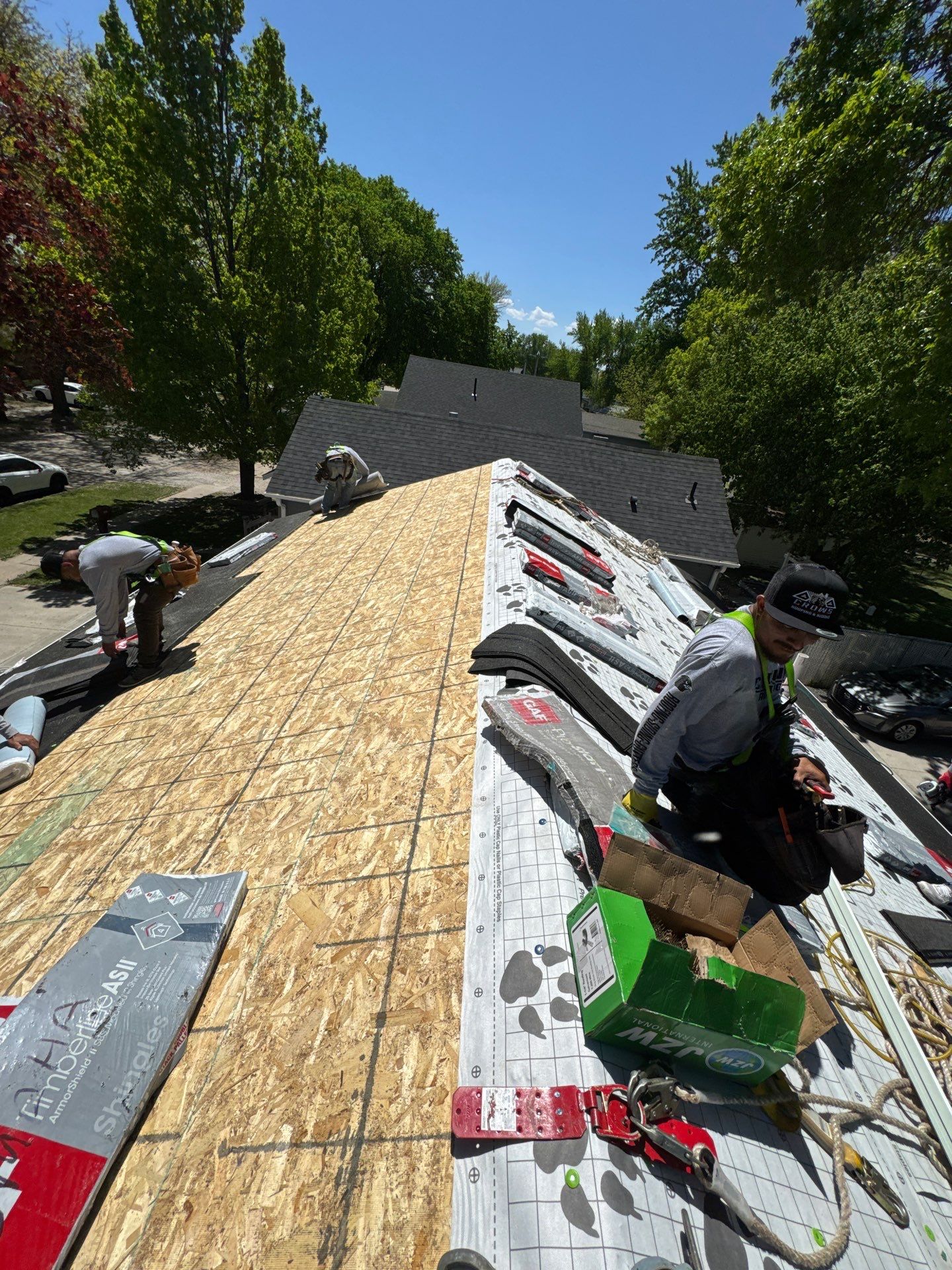 Roof Replacement with New OSB over Plank Decking in Fremont, NE by Crows Roofing LLC