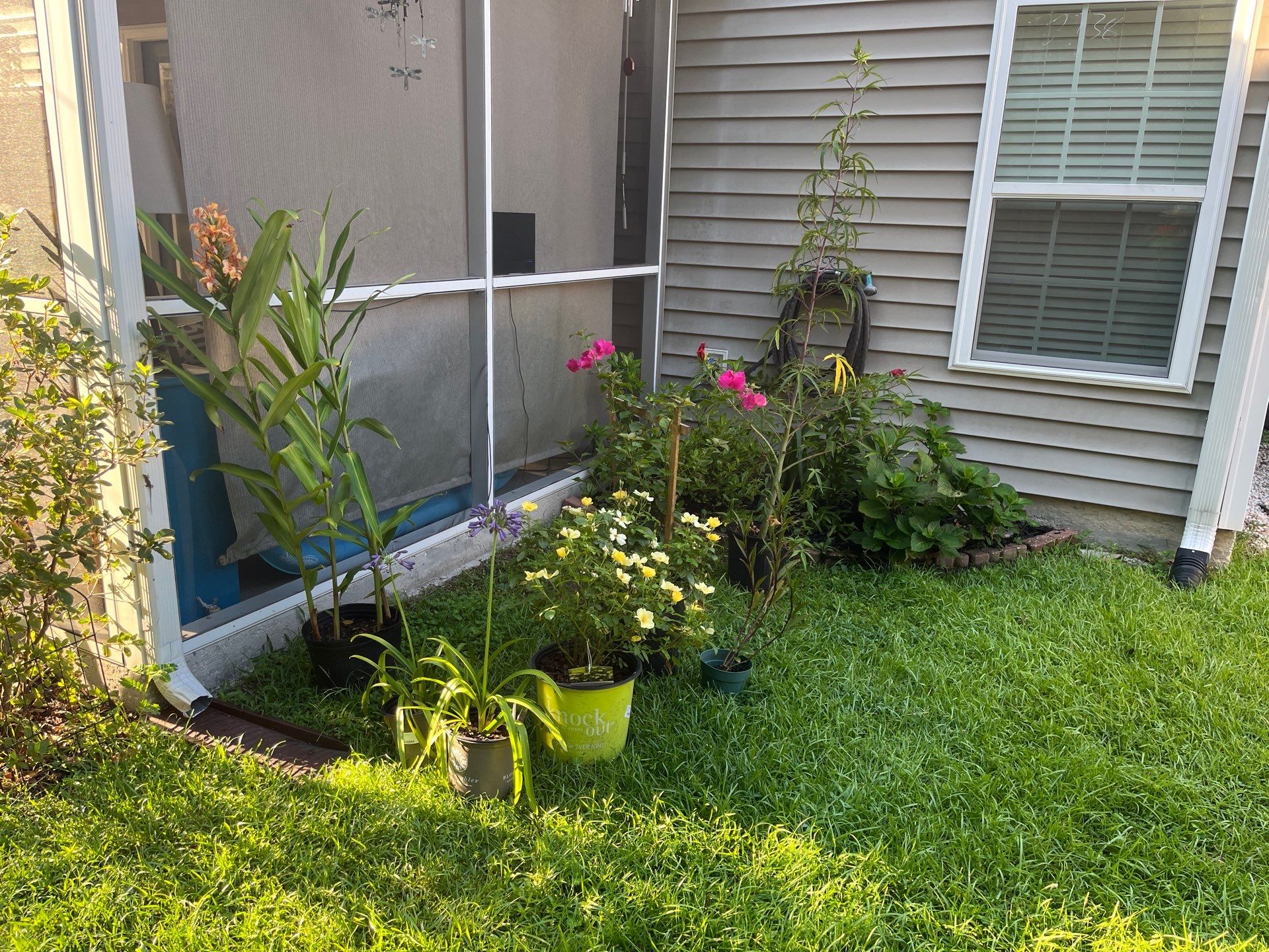 Backyard Sod and Flowerbed Installation in Summerville by Hudson Bros Lawn Care LLC