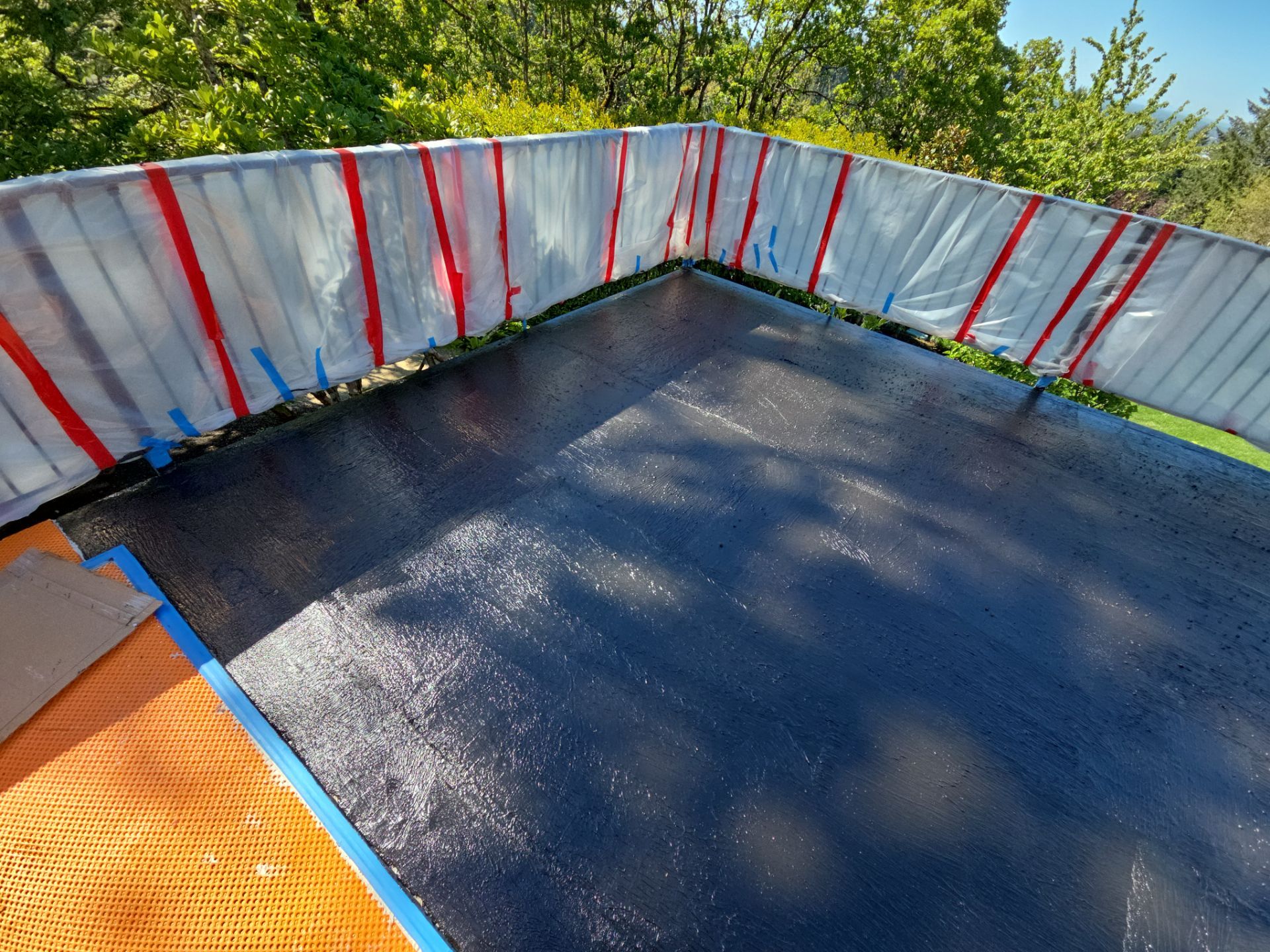 Multilayer Waterproofing and Pedestrian Deck System Installation in Eugene by BEST Roofing & Waterproofing