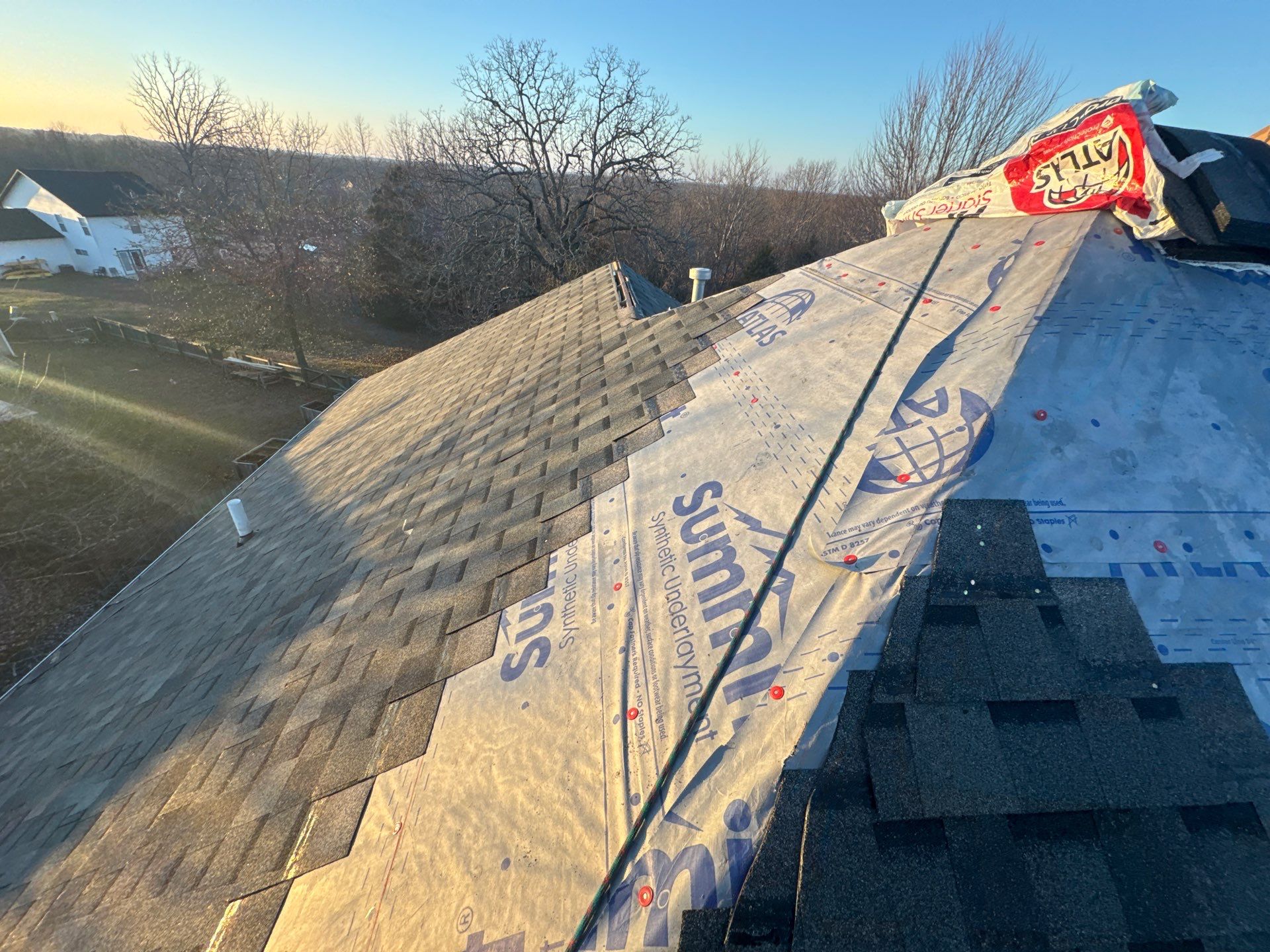 Residential Roofing Replacement - Atlas Pinnacle Pristine Architectural Shingle - Color Hearthstone  by Titan Commercial & Residential Roofing 
