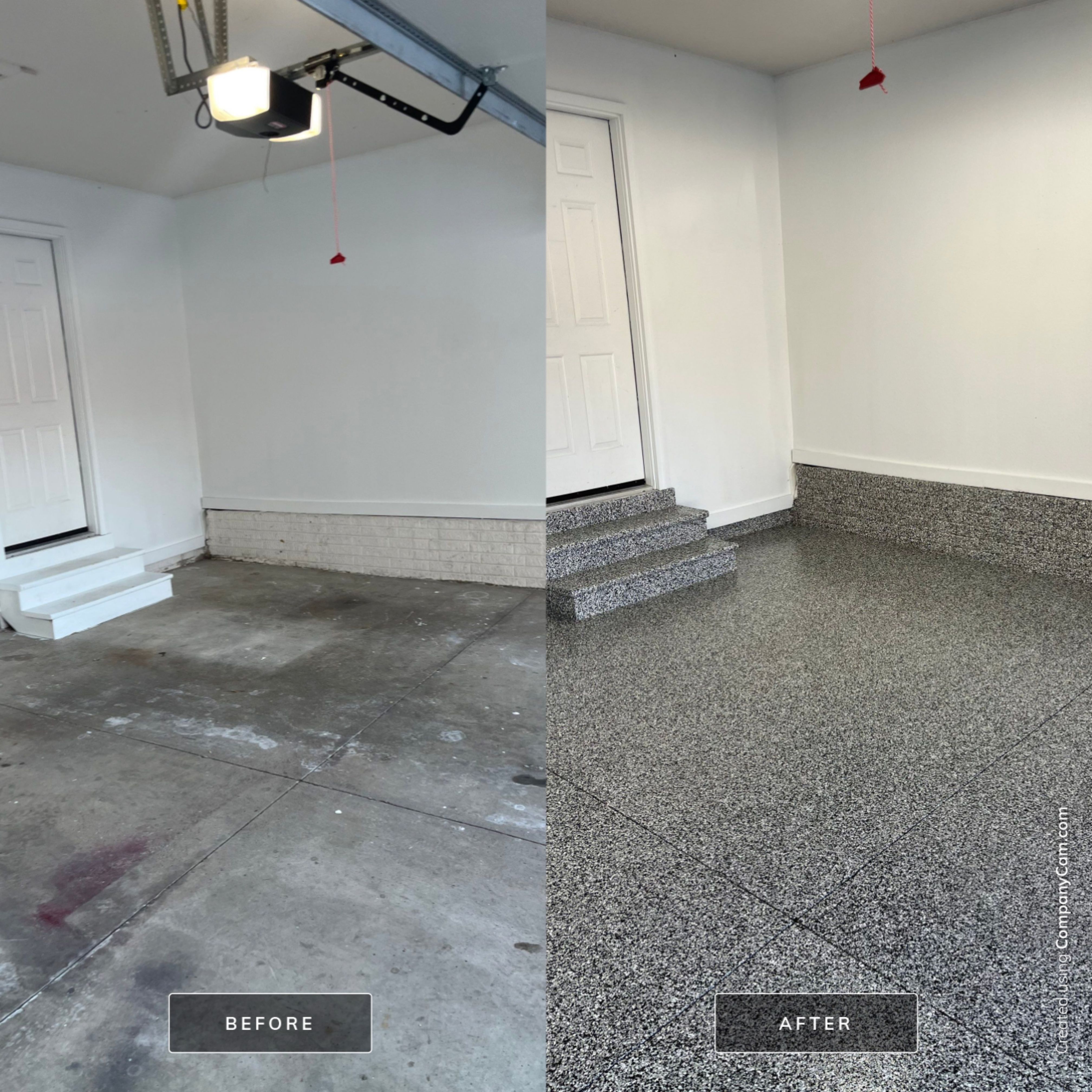 Johnston Garage Coating in Domino by Revival Concrete Coatings, LLC