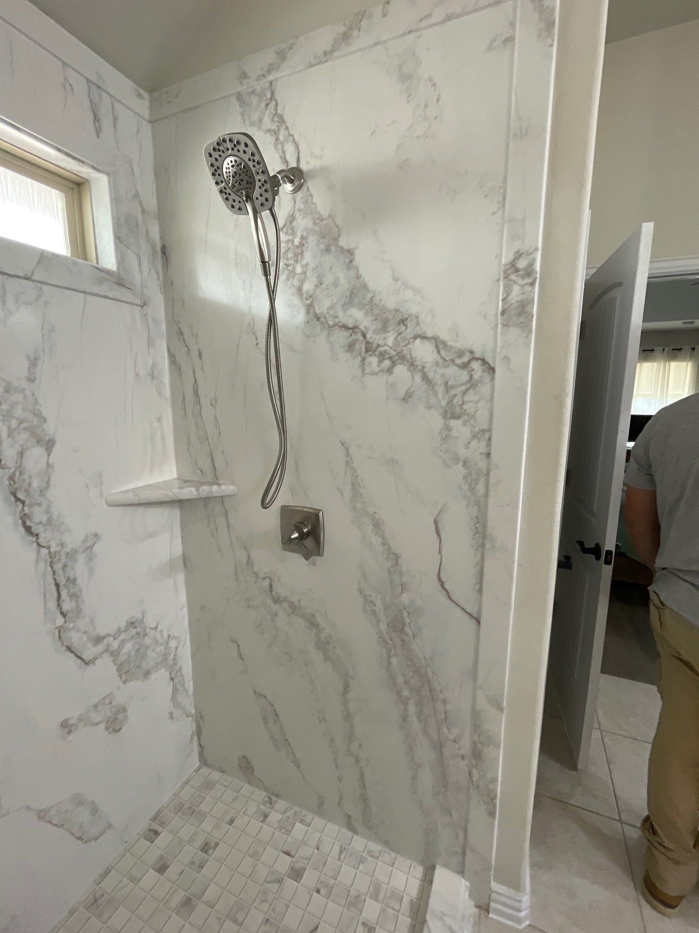 Shower remodel in Buda by Lane Lauritsen - The Hill Country, Texas