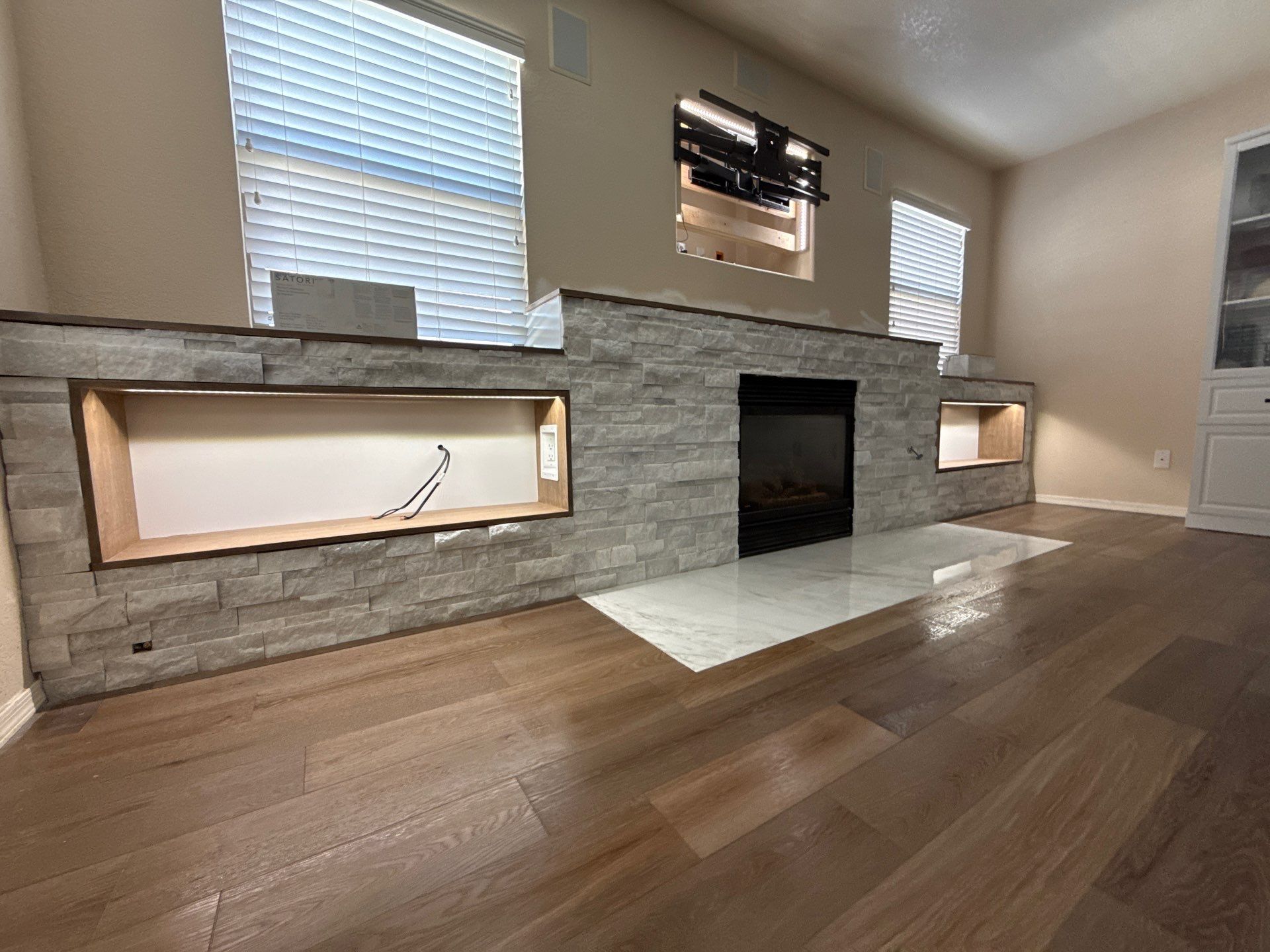 Meadview Fireplace Remodel by Workman Company LLC 