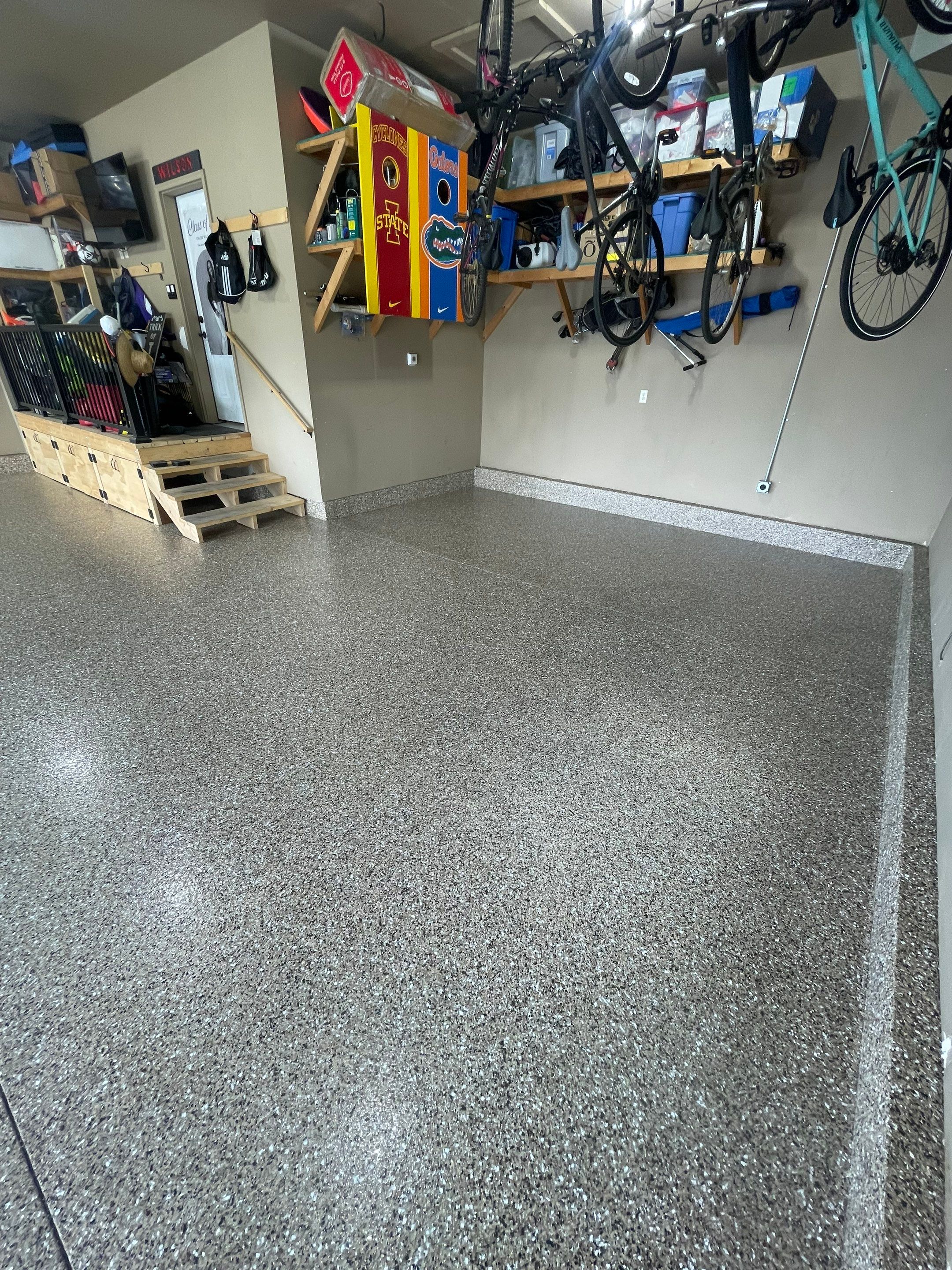 Garage Floor Coating in Tea, South Dakota by Select Painting, Coatings & Garage Cabinets
